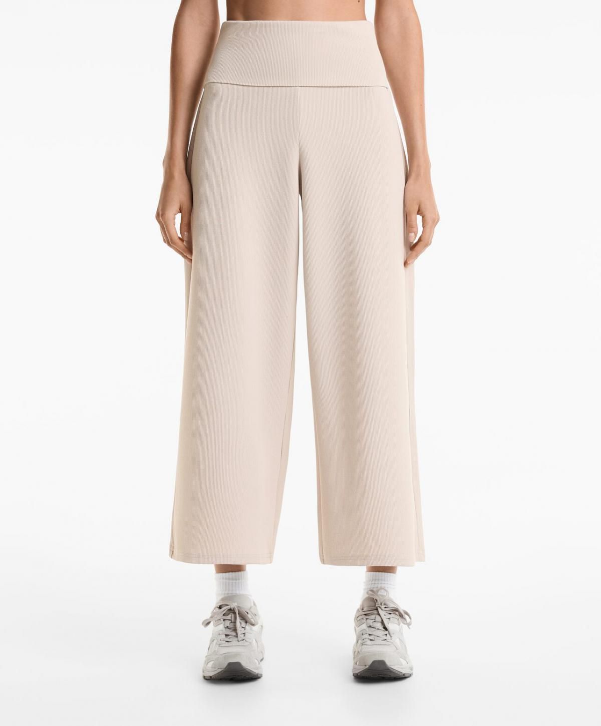 오이쇼 모달 립 프리미엄 웨이스트 폴드와이드 팬츠 3325/737 PALEMINK - 상품 이미지