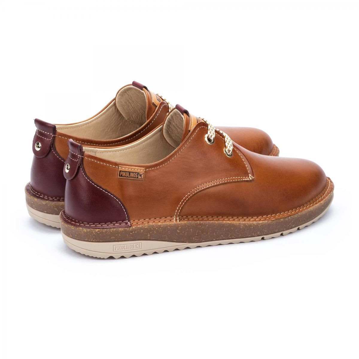 피콜리노스 컴포트 천연가죽 베이직 옥스포드 슈즈 BAZA W8S-4786 BRANDY - 상세 이미지 4