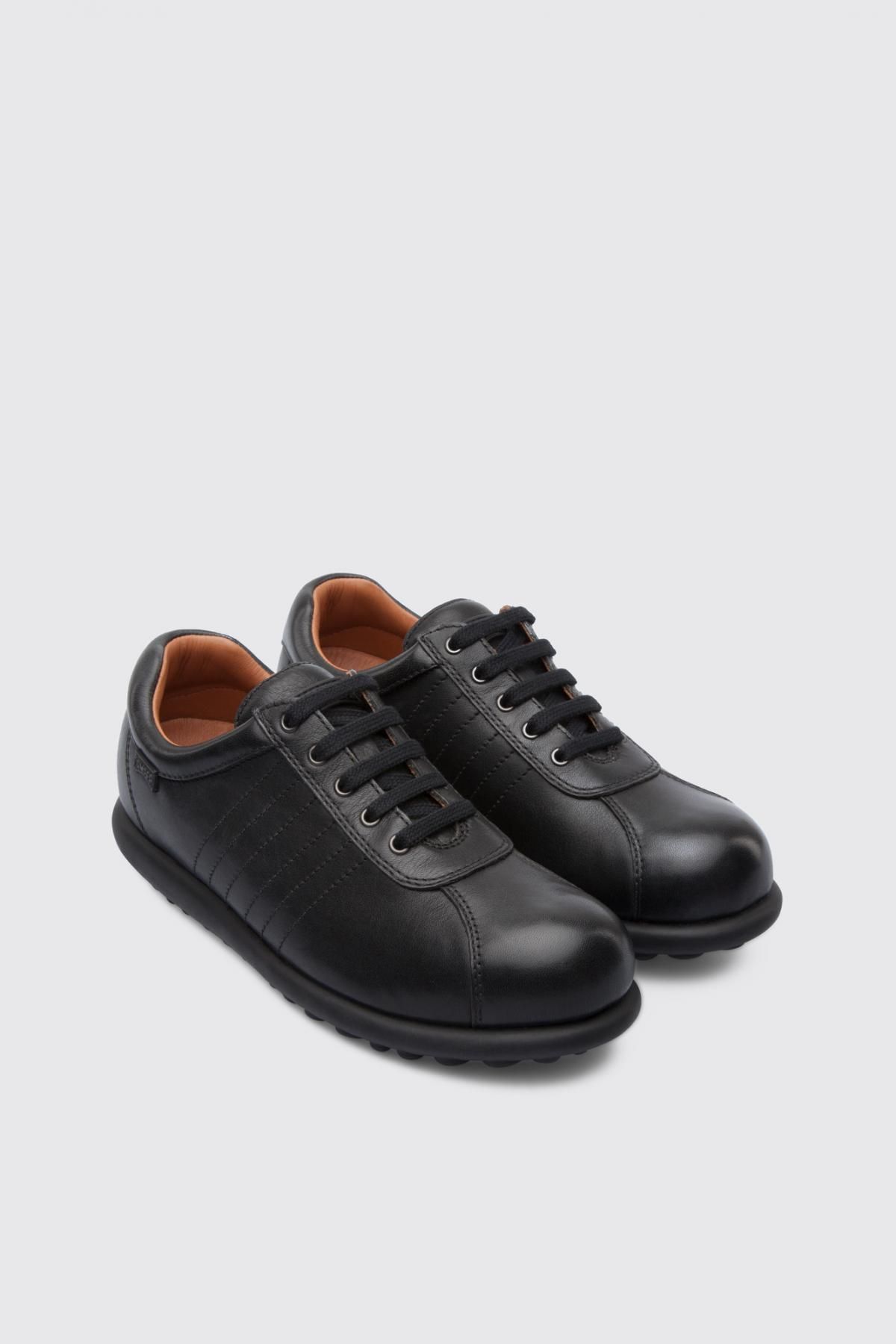 캠퍼 아이코닉 블랙 레더 스니커즈 Pelotas 27205-191 BLACK - 상세 이미지 2