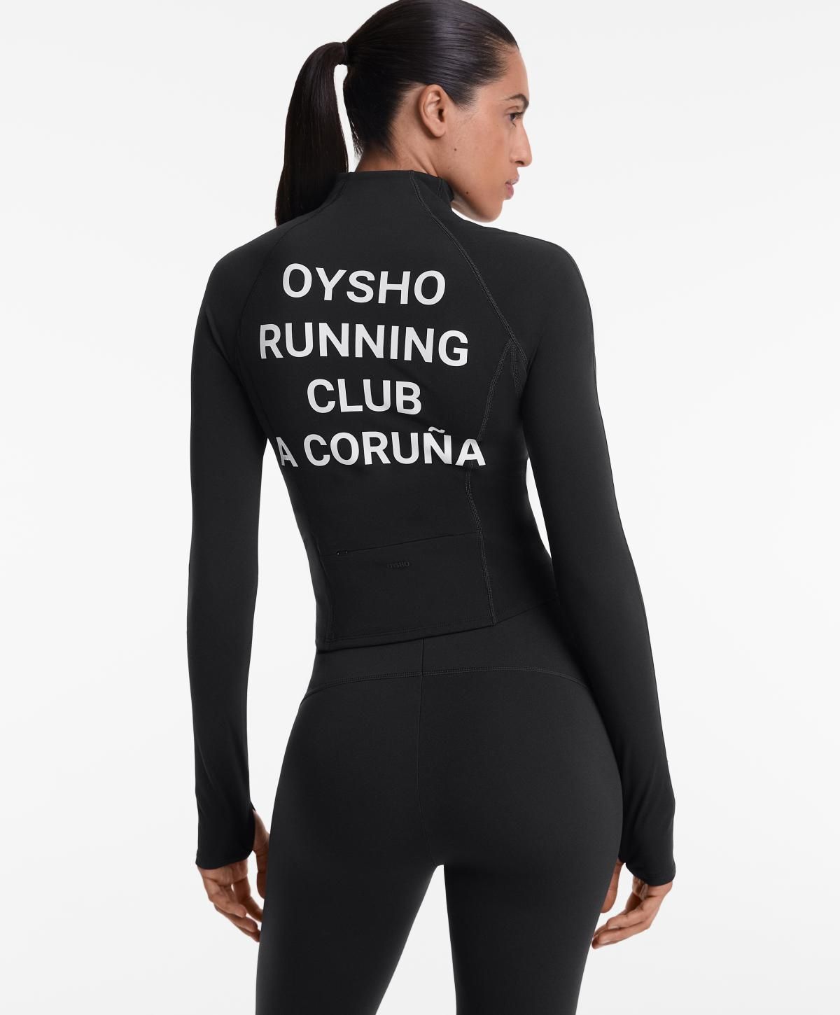 오이쇼 테크니컬 러닝 웜 집업 재킷 8183/953 BLACK - 상세 이미지 2