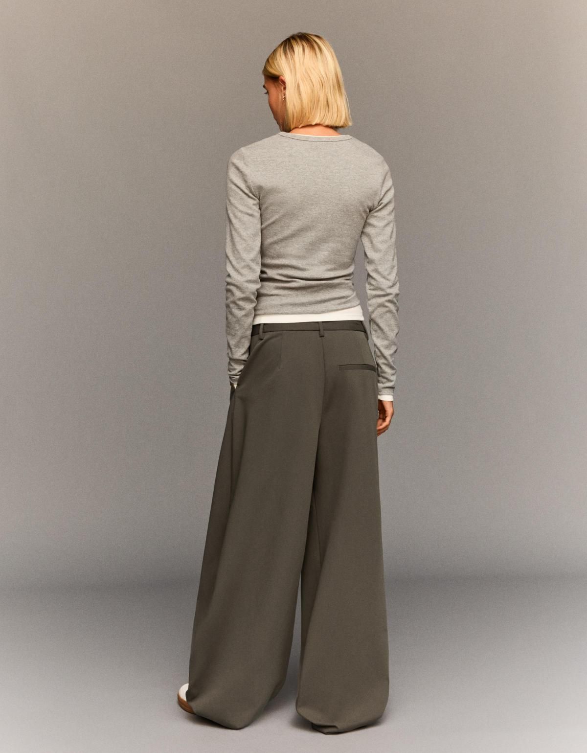 버쉬카 테일러드 테크니컬 크로스 와이드 팬츠 0199/168 SAND - 상세 이미지 3