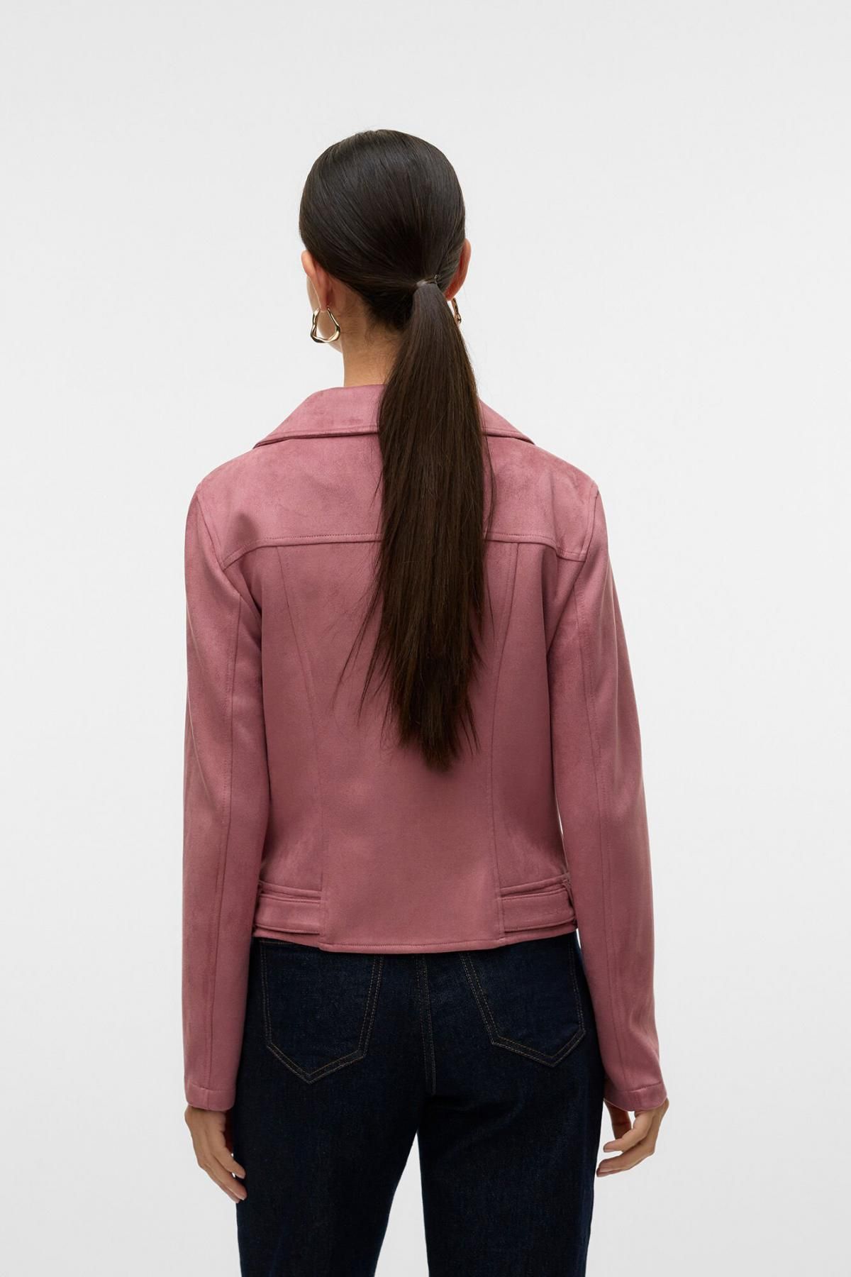 베로모다 스웨이드 라이더 재킷 스터드 디테일 7930137 MORADO - 상세 이미지 3