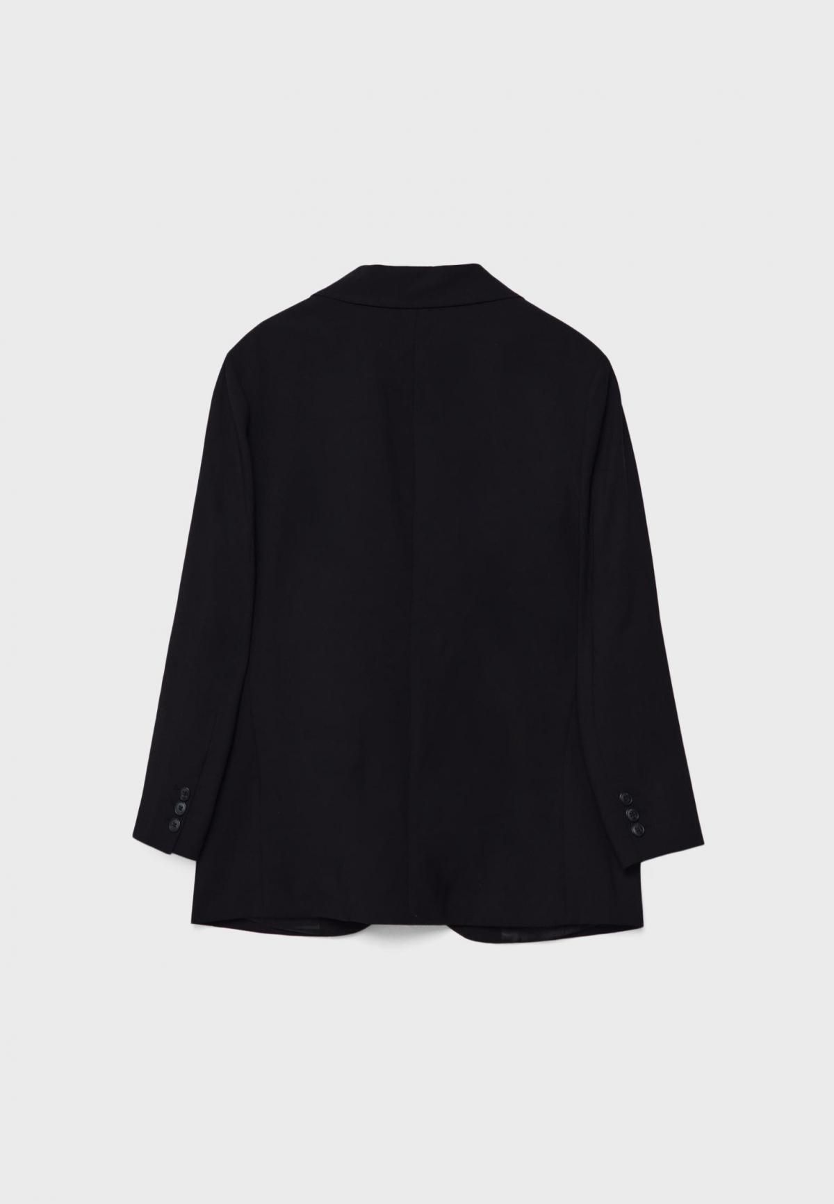 스트라디바리우스 오버사이즈 테크니컬 블랙 블레이저 포켓 5938/593 BLACK - 상세 이미지 2
