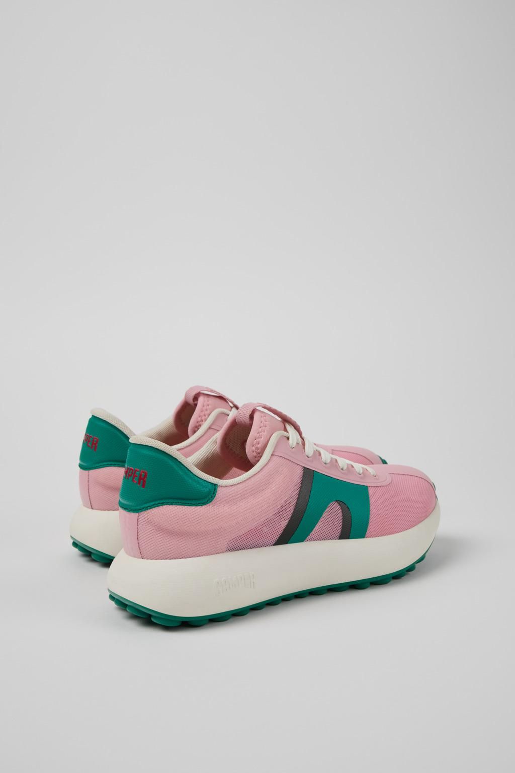 캠퍼 멀티컬러 스티치프리 테크니컬 여성 로우탑 스니커즈 Pelotas Athens K201614-017 PINK - 상세 이미지 3