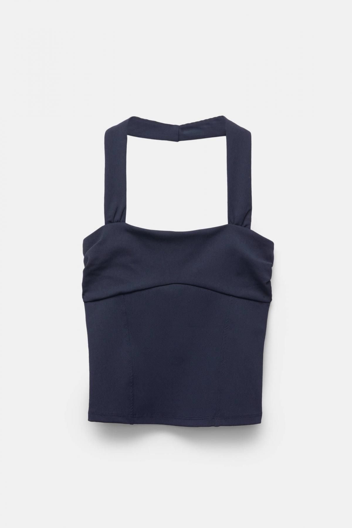 풀앤베어 미니멀 스트레이트넥 스트랩 민소매 탑 7150/333 NAVY - 상품 이미지