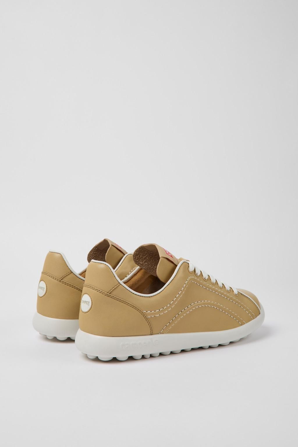 캠퍼 어반 베이지 레더 로우탑 스니커즈 Pelotas XLite K201531-005 BEIGE - 상세 이미지 3