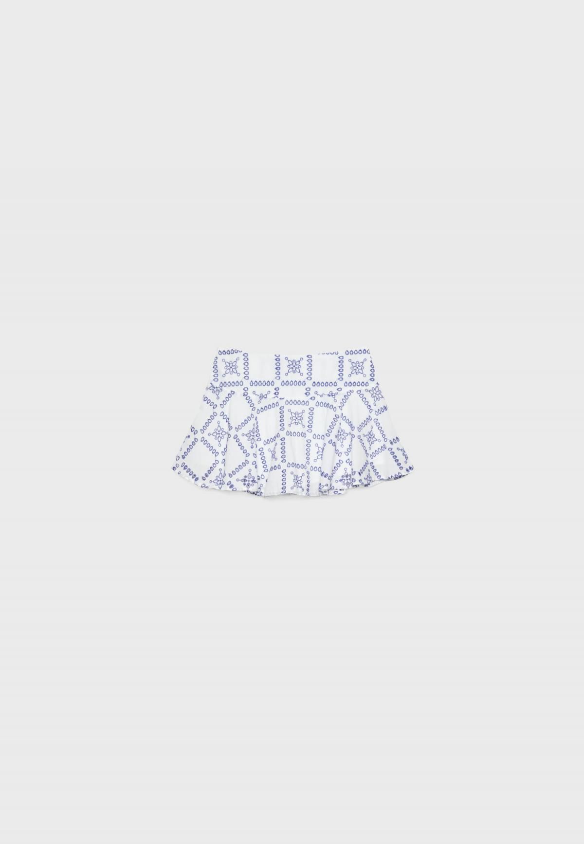 스트라디바리우스 자수 플루이드 미니 스커트 팬츠 1326/644 BLUE - 상품 이미지