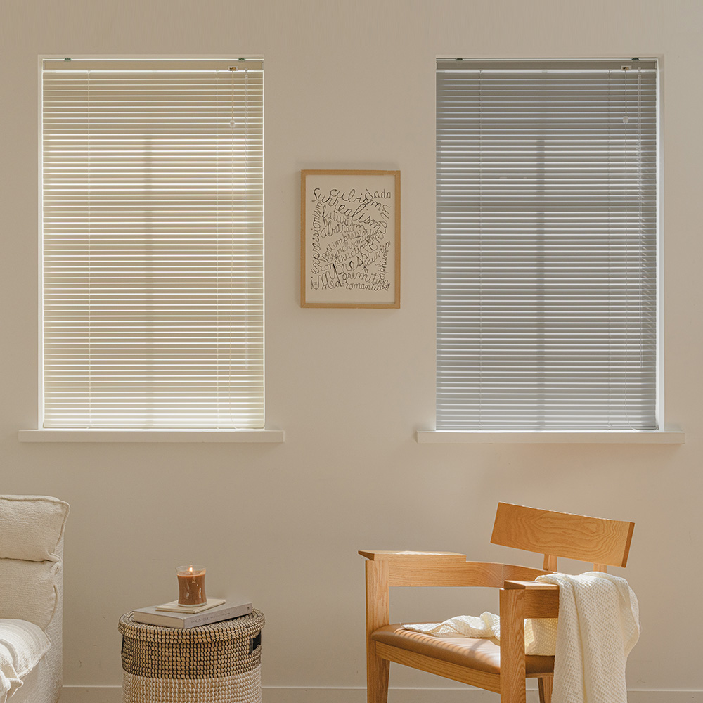 바자르 25mm 알루미늄 맞춤제작 L자형 타입 블라인드