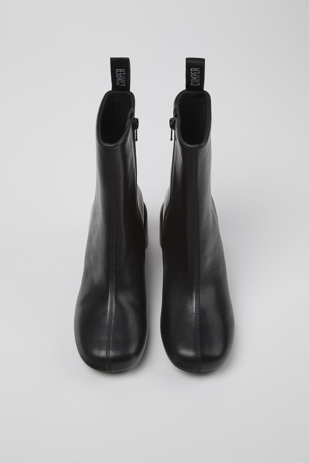 캠퍼 테크니컬 레더 블랙 앵클 부츠 Niki K400786-001 BLACK - 상세 이미지 4