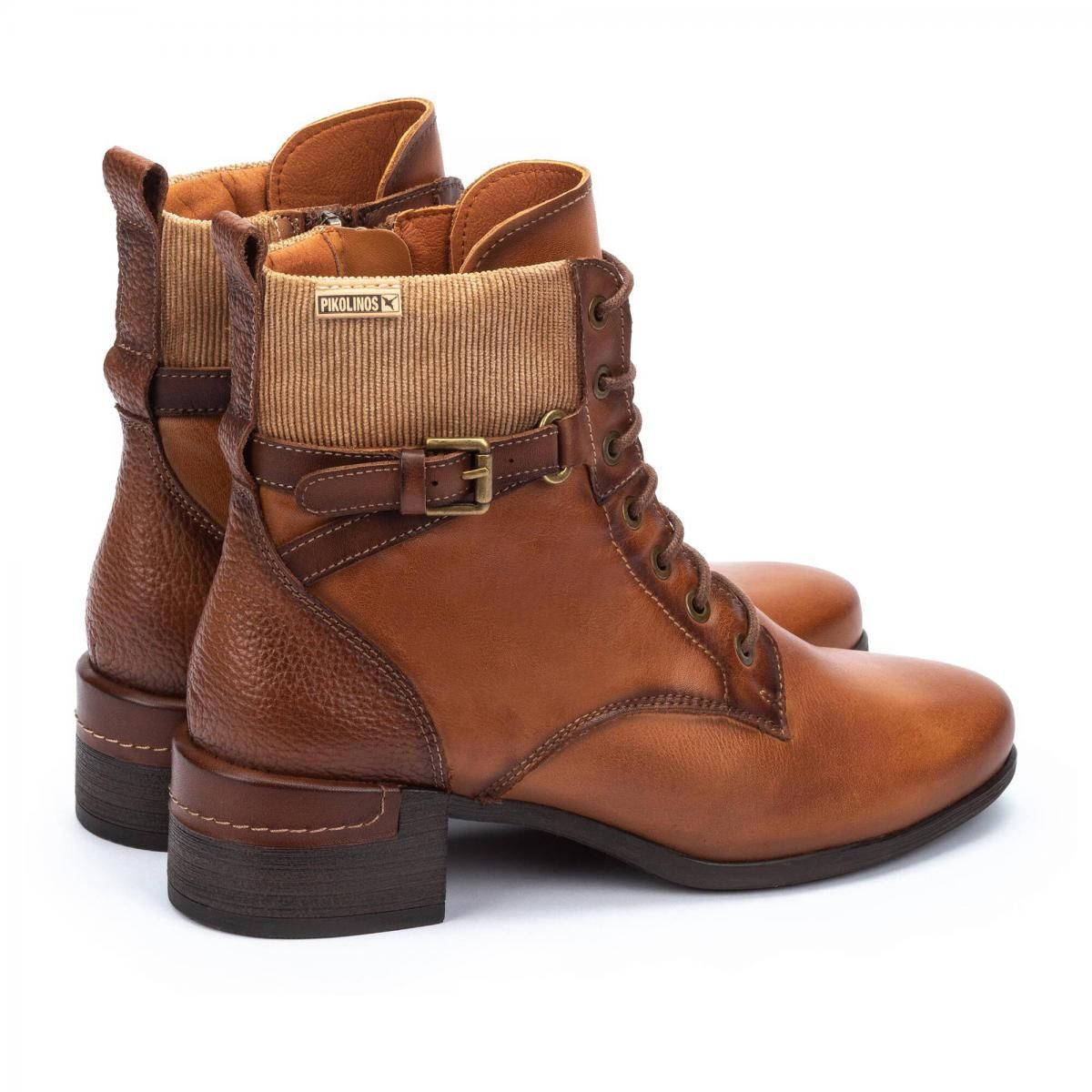 피콜리노스 오리지널 레이스업 버클 앵클부츠 MALAGA W6W-8953C1 BRANDY - 상세 이미지 4