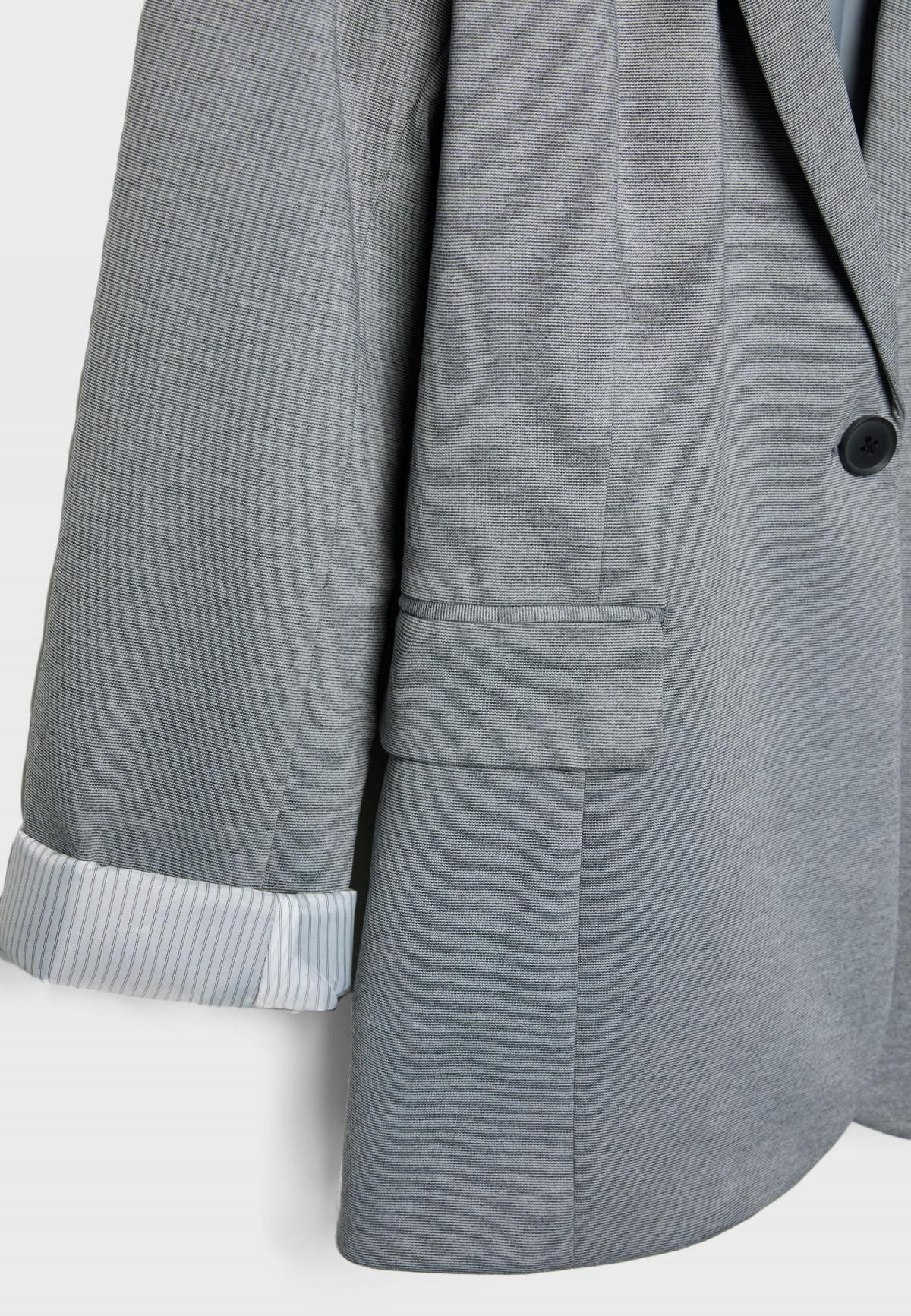 스트라디바리우스 테일러드 슬림핏 블레이저 1900/173 GREY MELANGE - 상세 이미지 2