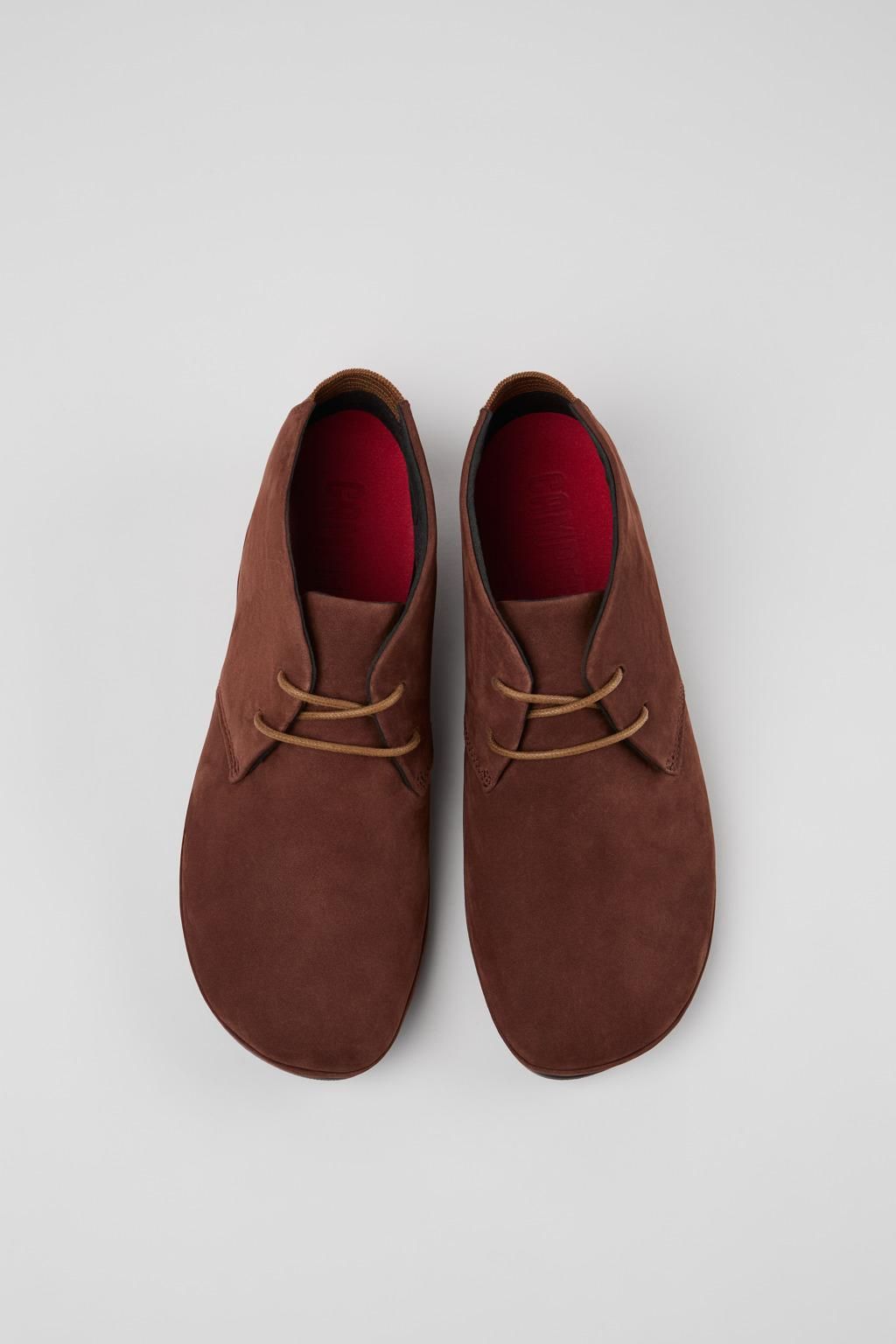 캠퍼 누벅 브라운 EVA 풋베드 레이스업 부츠 Right K400221-037 BROWN - 상세 이미지 4
