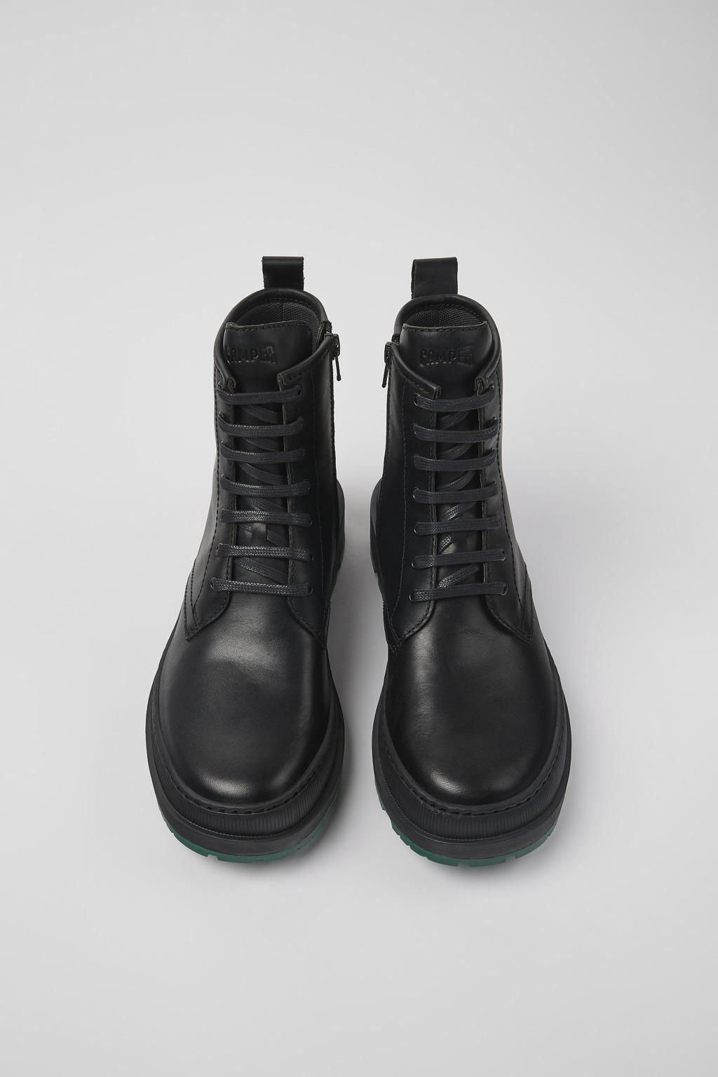 캠퍼 테크니컬 블랙 레더 앵클부츠 Brutus Trek K400671-004 BLACK - 상세 이미지 4