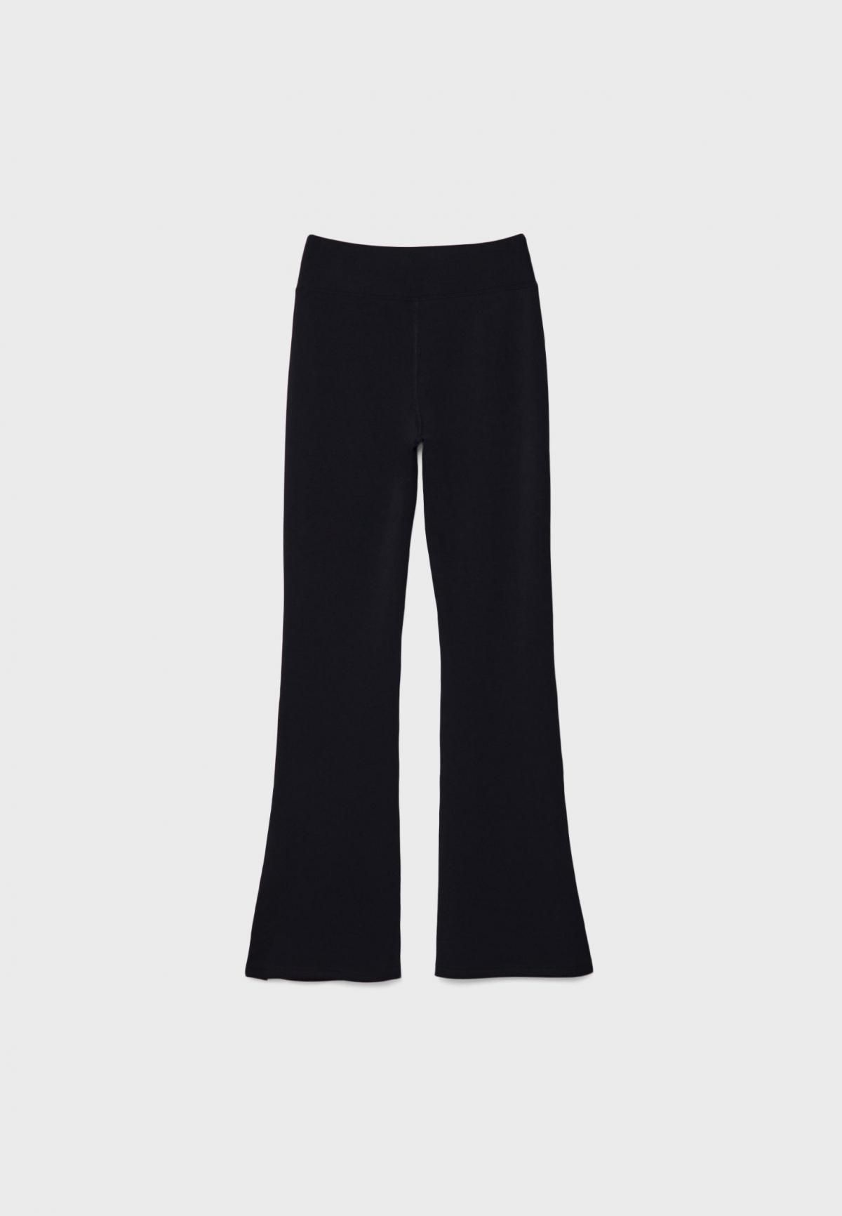 스트라디바리우스 소프트터치 하이웨이스트 플레어 부츠컷 팬츠 8735/371 BLACK - 상세 이미지 4