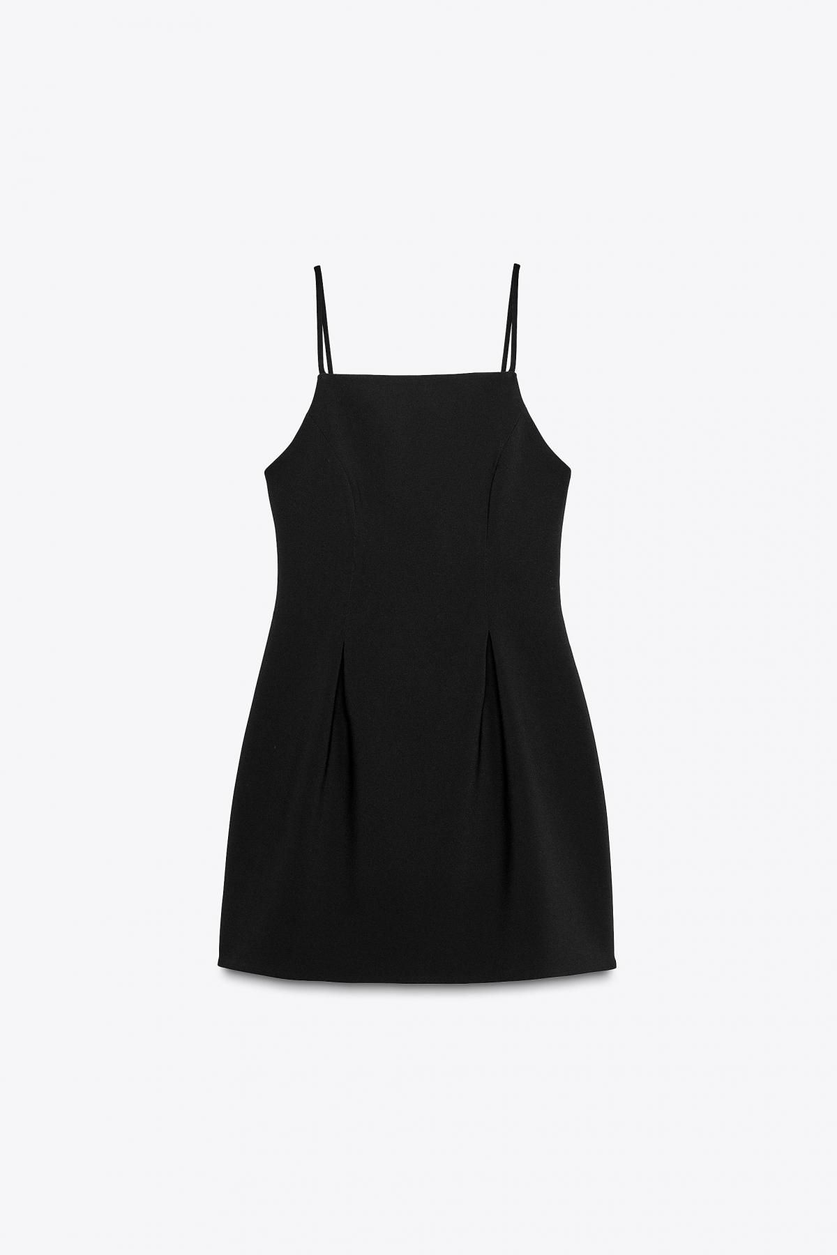 자라 베이직 스트레치 미니 스트랩 원피스 3152/289 BLACK - 메인 이미지