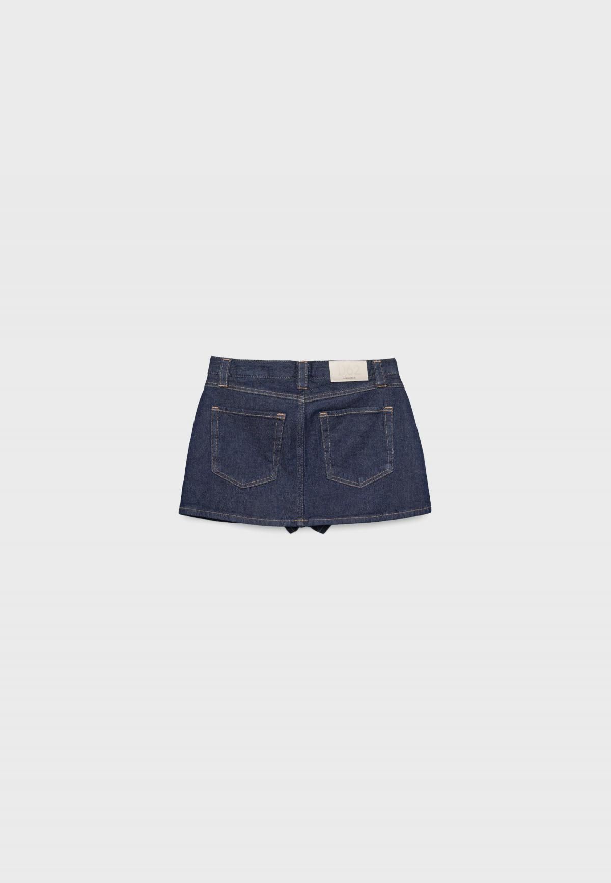 스트라디바리우스 벨트고리 포켓 데님 미니 스커트 1283/422 RINSE BLUE DENIM - 상세 이미지 3