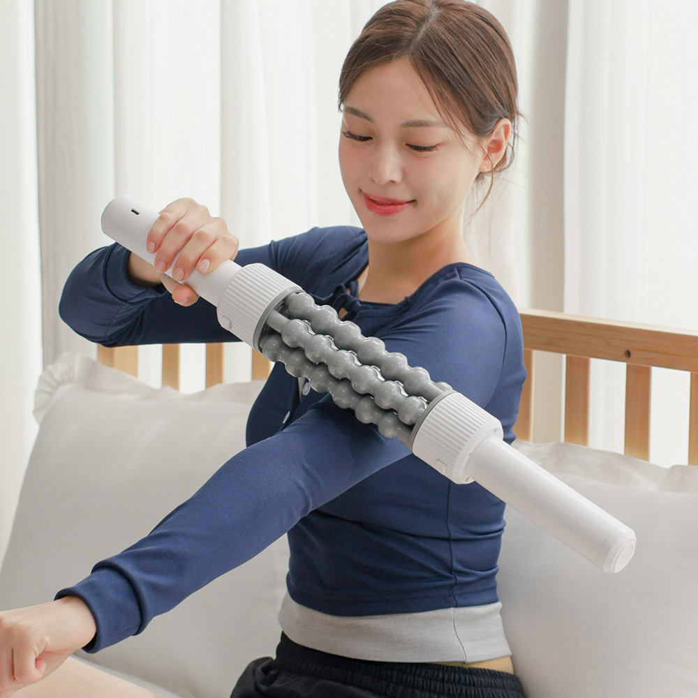 멜킨 롤러 마사지기 천국의 돌돌이 무선 전동 자동 롤링 목 어깨 승모근 허리 안마기 제품 이미지