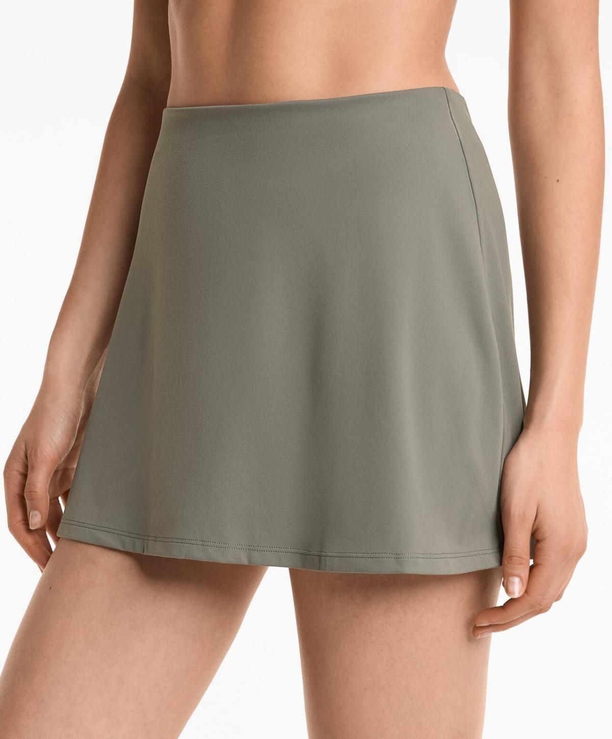 오이쇼 애슬레저 하이웨이스트 컴포트럭스 미니 스커트 6054/222 MIDKHAKI - 상세 이미지 5