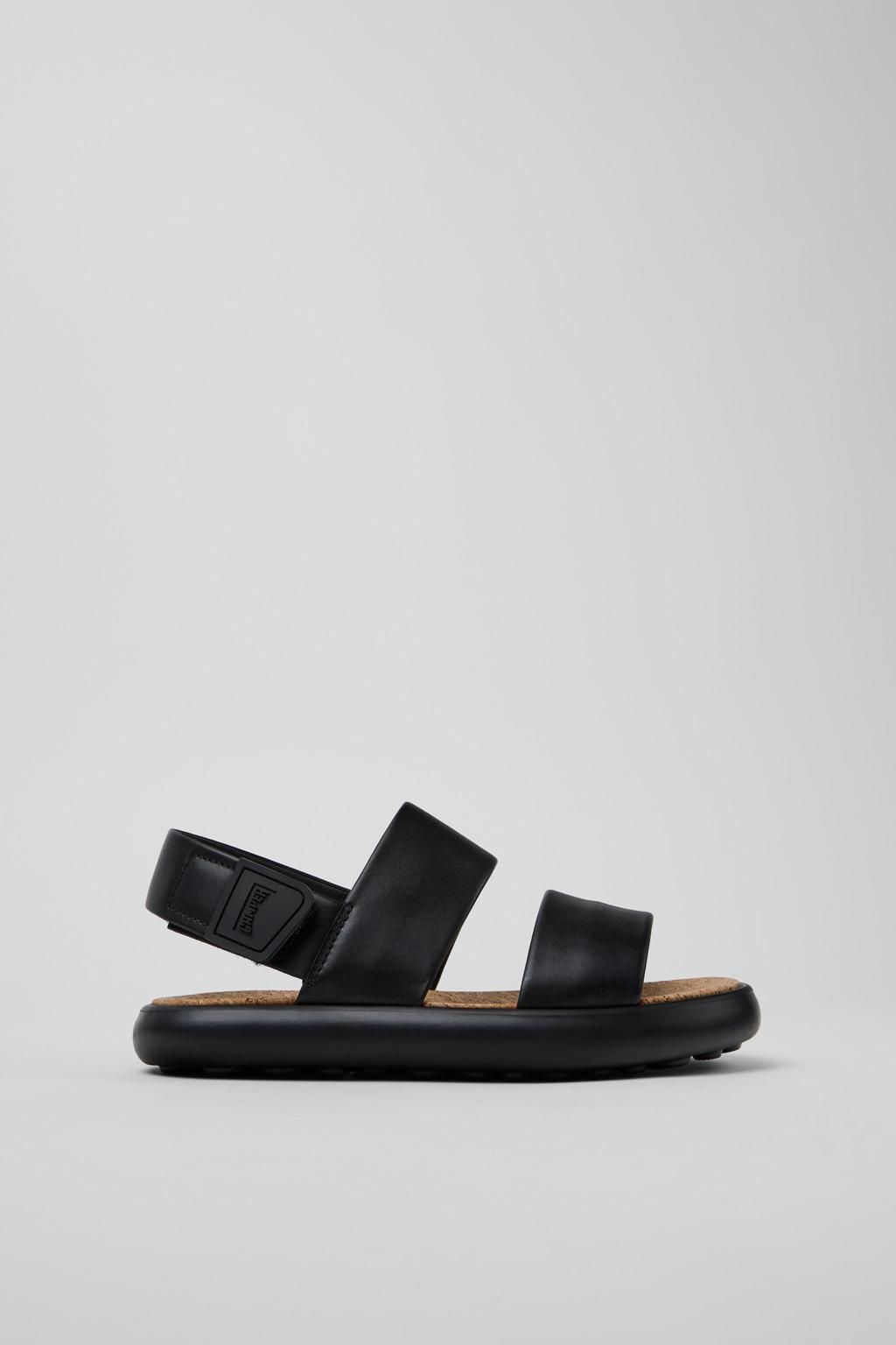 캠퍼 컴포트 스트랩 블랙 레더 샌들 Pelotas Flota K201772-001 BLACK - 상품 이미지