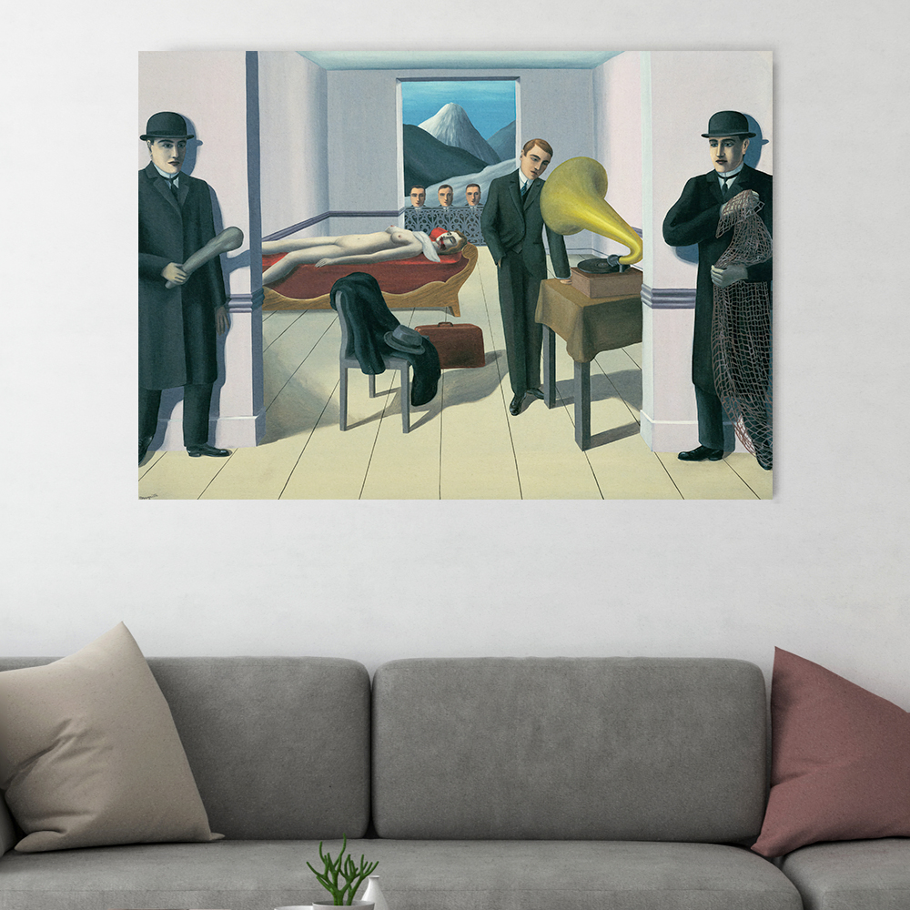 르네 마그리트 인테리어 그림 액자 포스터 명화 The Menaced Assassin - 상품 이미지