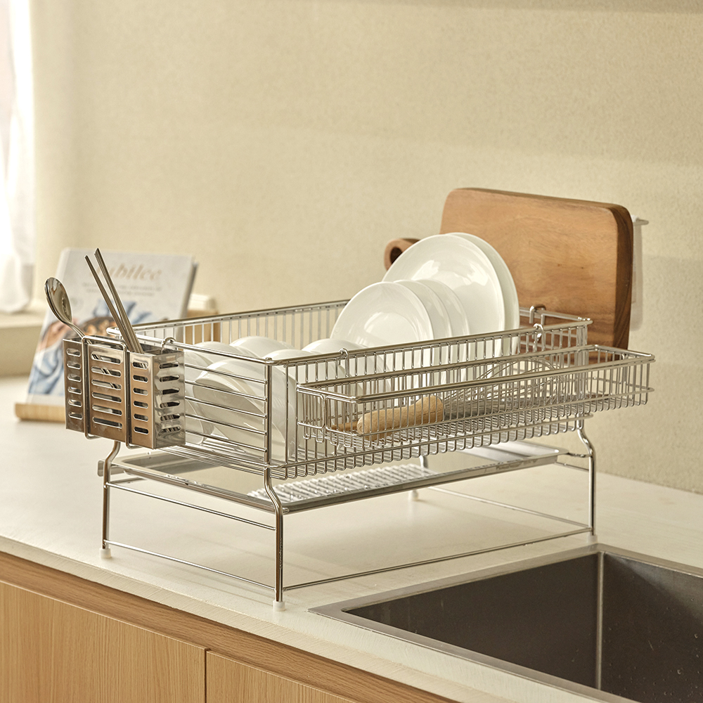 JBJ 비블레스 올스텐 304 루미너스 올인원 1단 식기건조대