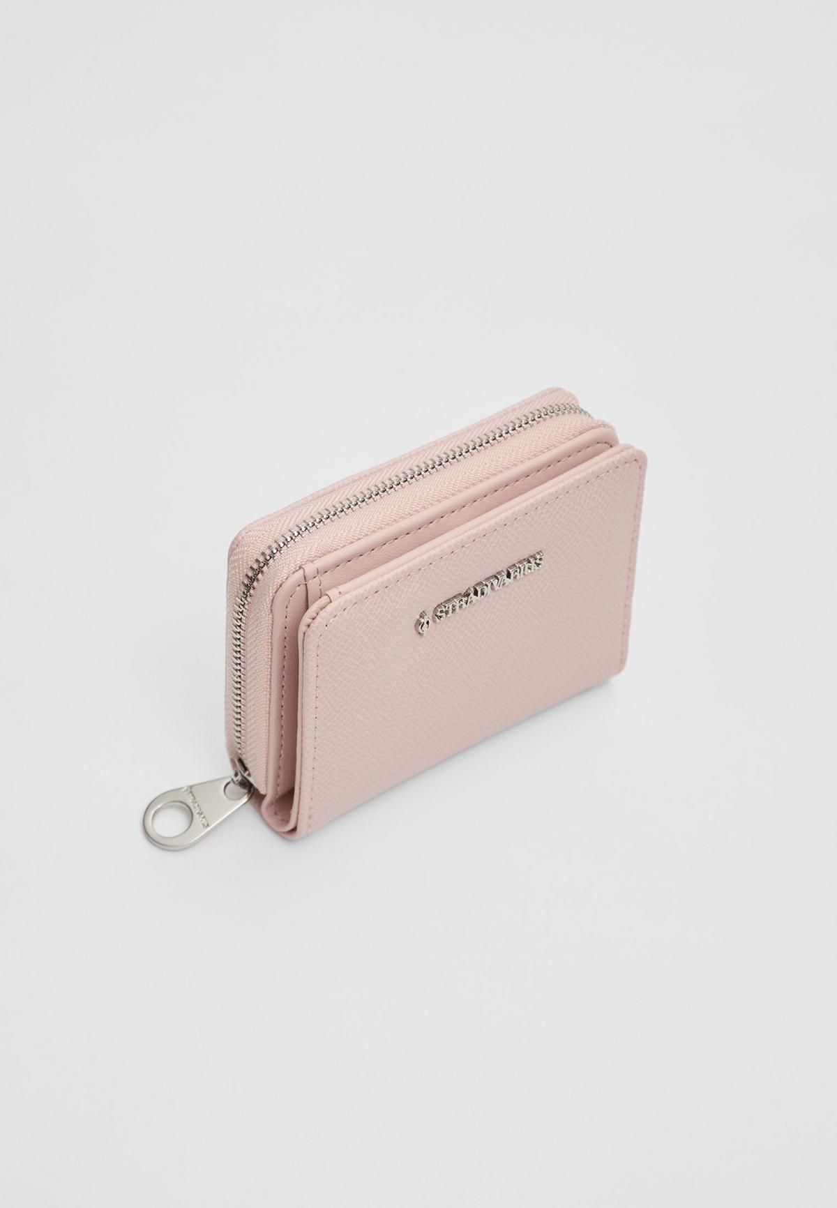 스트라디바리우스 미니멀 사각 지퍼 미니 지갑 0594/501 PASTEL PINK - 상세 이미지 3