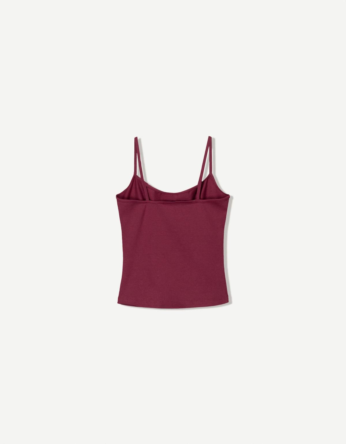 버쉬카 스트랩 탑 3941/443 BURGUNDY - 상세 이미지 5