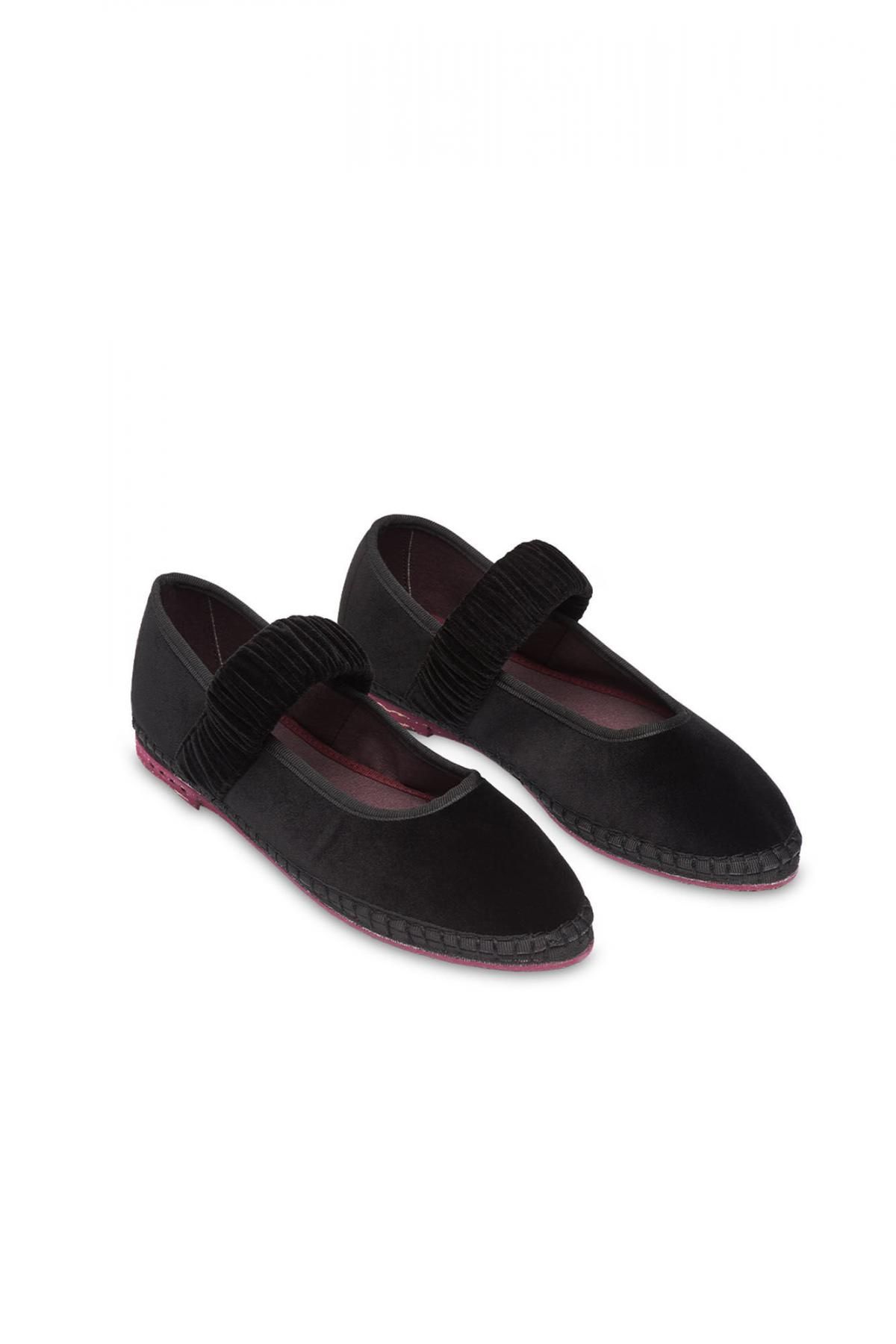 플라벨루스 친환경 벨벳 메리제인 플랫슈즈 9960985 NEGRO - 상세 이미지 2