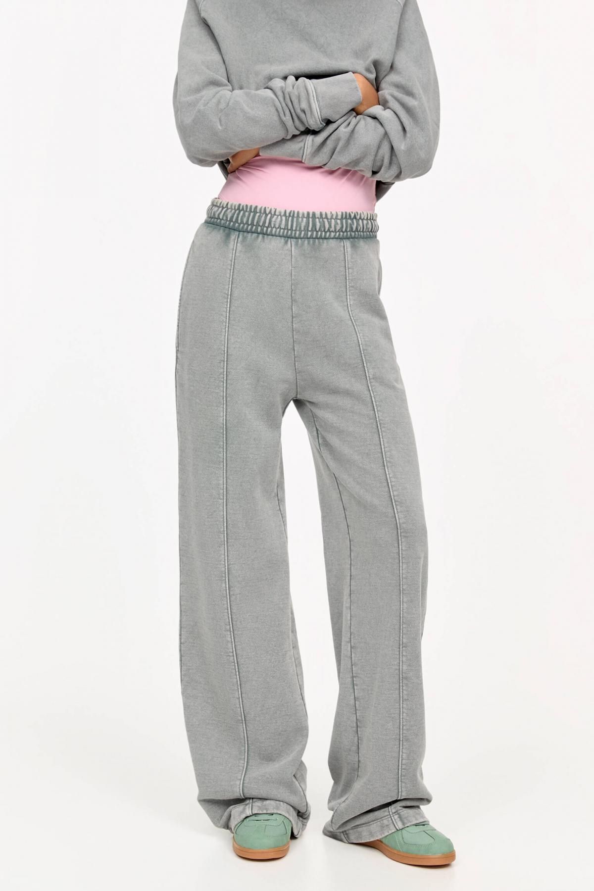 풀앤베어 스트레이트핏 웨이스트 밴딩 트랙팬츠 3680/385 GREY - 상품 이미지