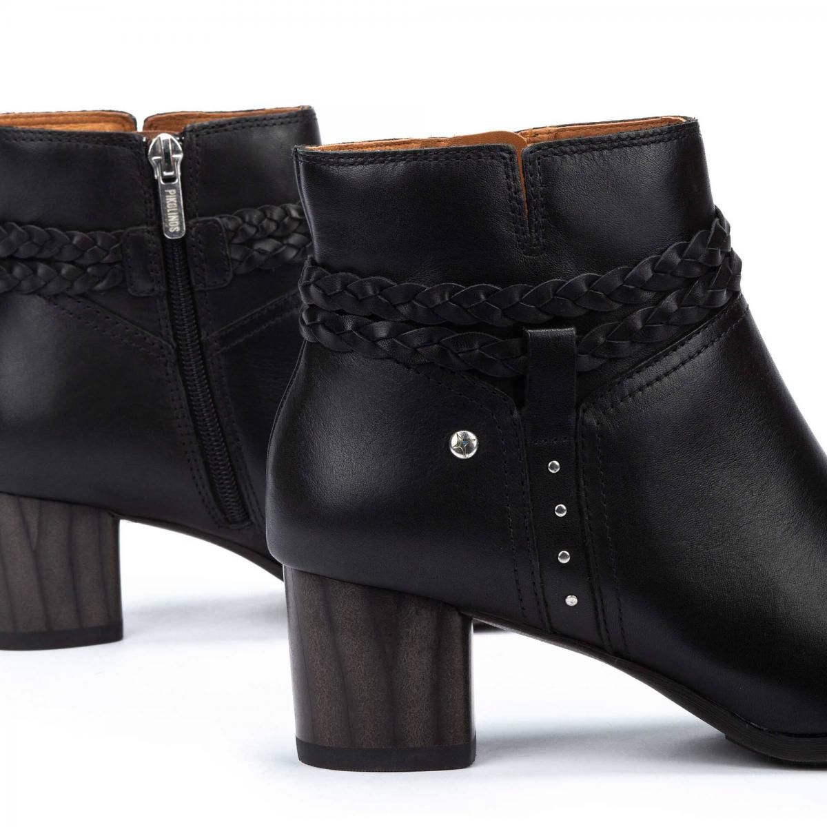 피콜리노스 미들힐 레더 클래식 앵클부츠 CALAFAT W1Z-8521 BLACK - 상세 이미지 3