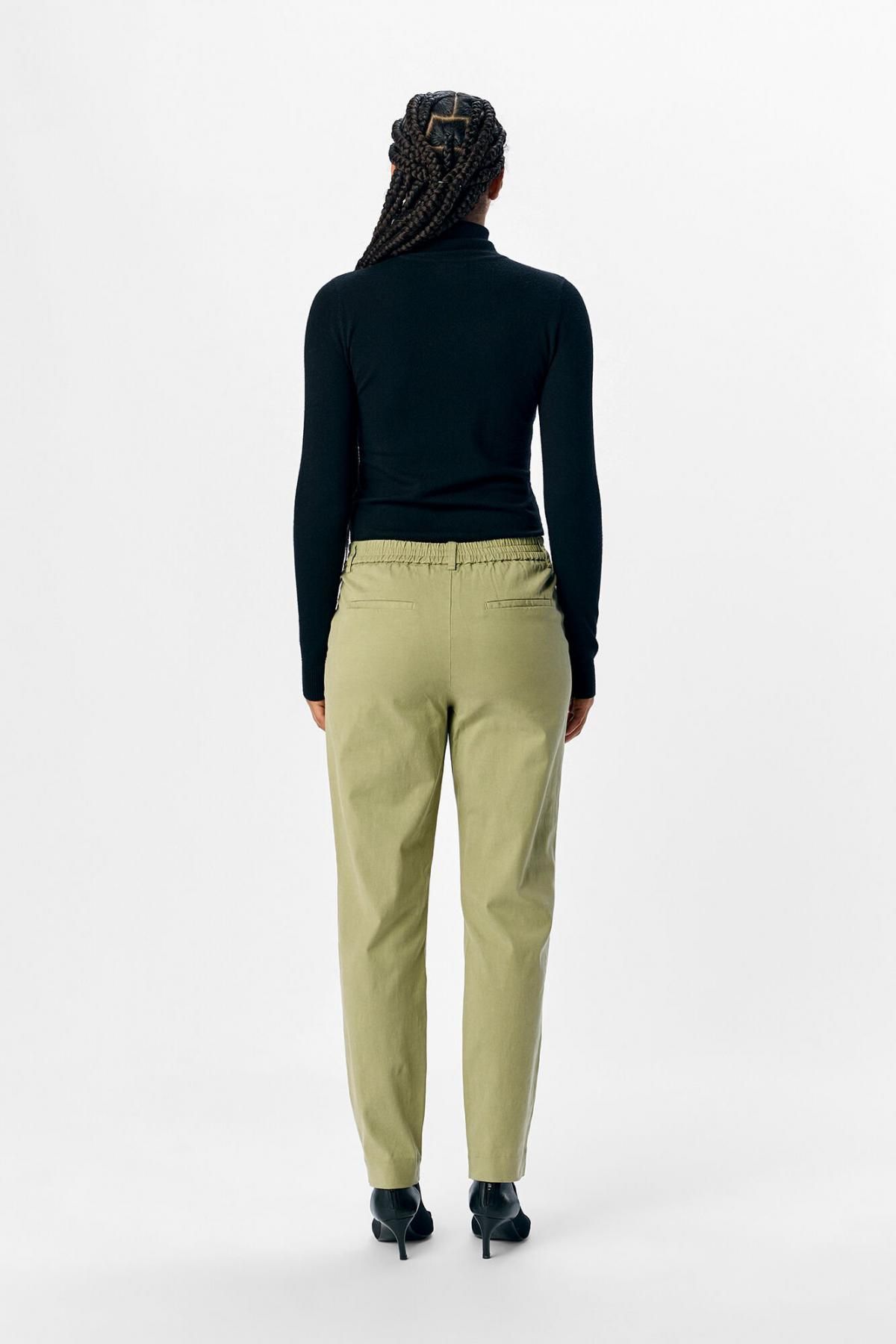 오브젝트 테크니컬 하이웨이스트 슬림핏 치노 팬츠 6398230 VERDE - 상세 이미지 4