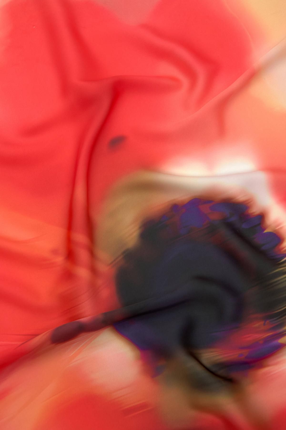 풀앤베어 플라워 새틴 반다나 스카프 7940/306 RED - 상세 이미지 3