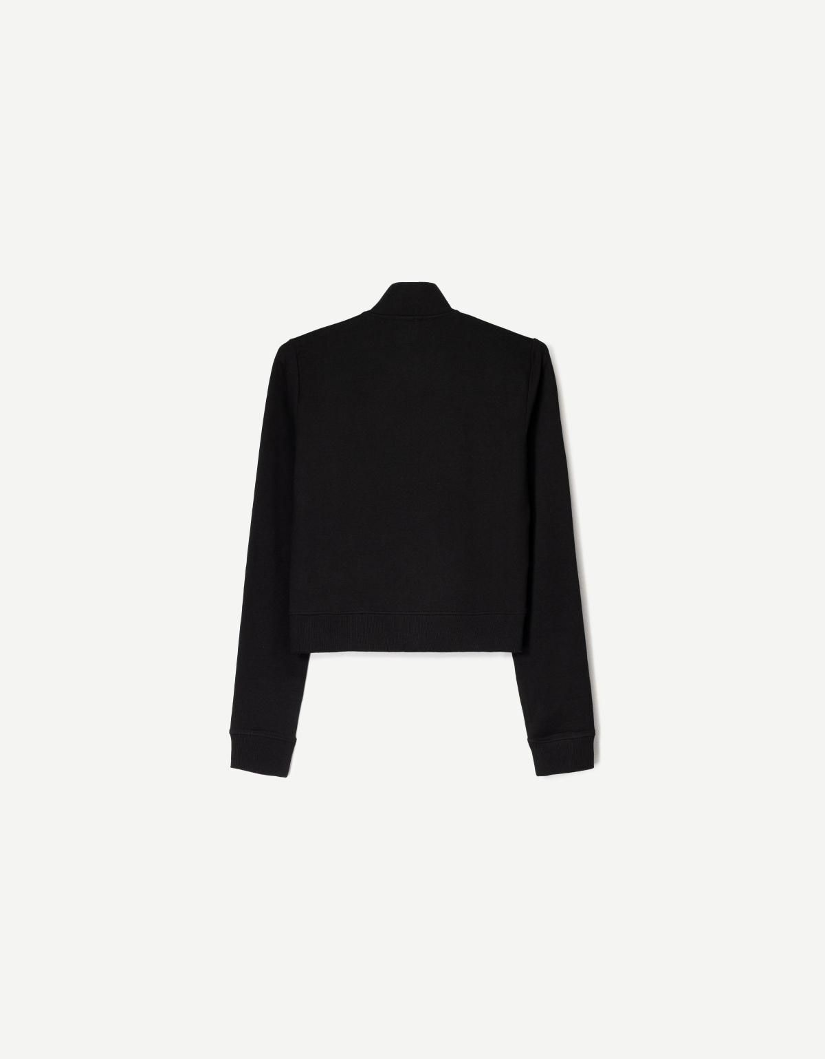 버쉬카 하이넥 집업 스웻셔츠 1826/478 BLACK - 상세 이미지 2