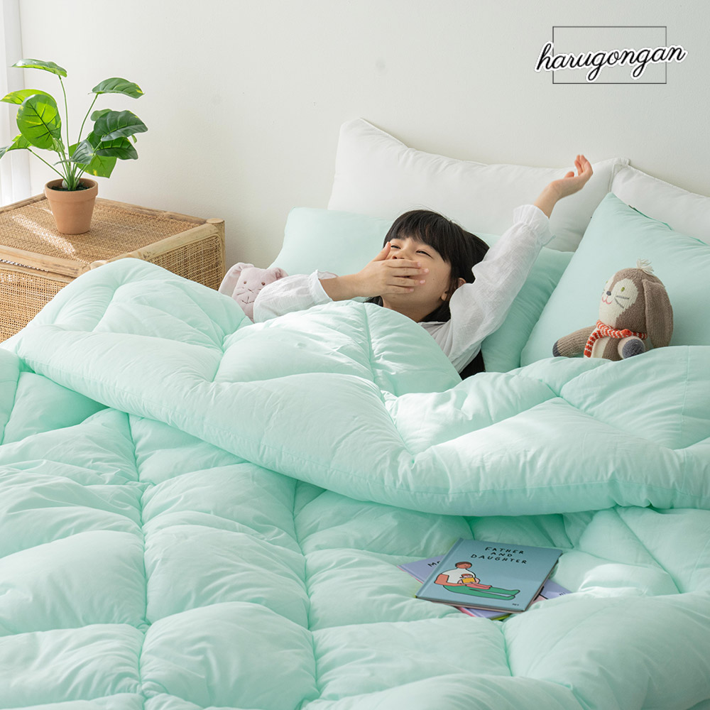 하루공간 몽글 60수 순면 차렵이불,베개커버,패드 세트-5가지컬러