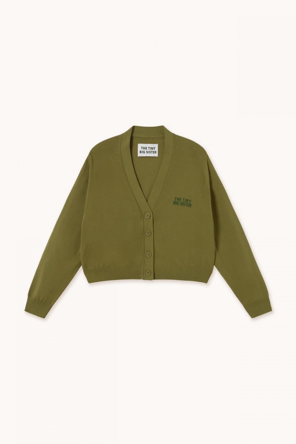 타이니코튼 미니멀 브이넥 크롭 카디건 라라 SS25-775R23 ONE COLOR - 메인 이미지