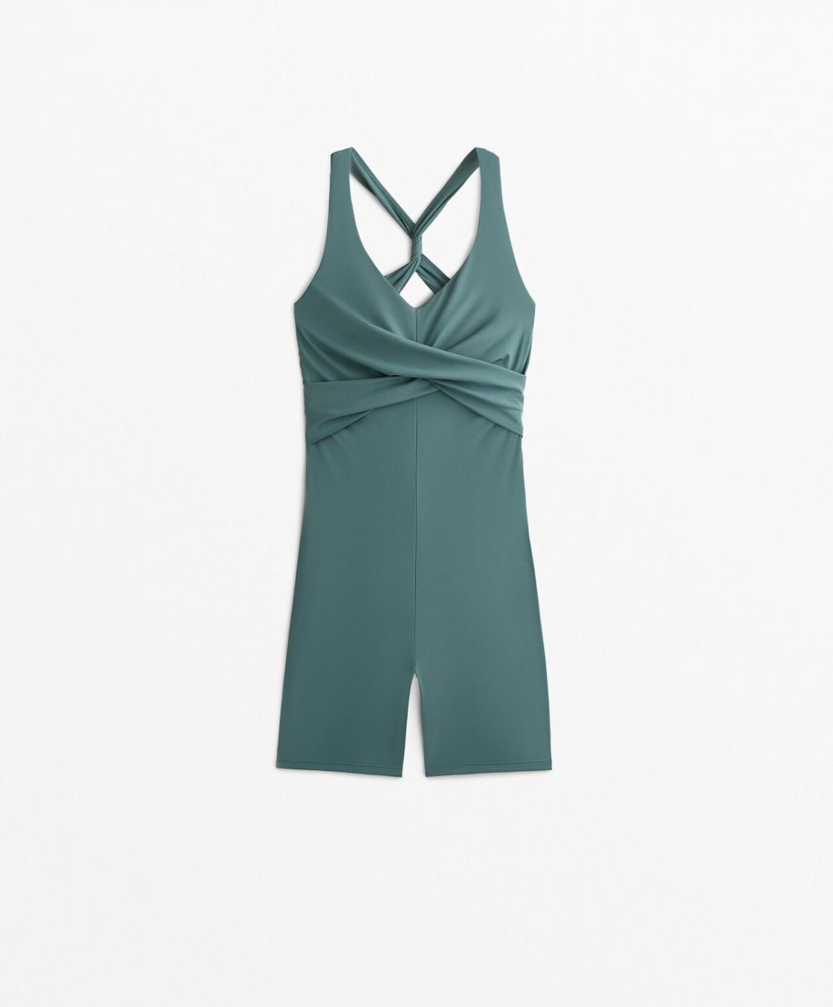 오이쇼 테크니컬 쿨터치 드레이프 숏 점프수트 3411/229 WASHEDPETROLGREEN - 상품 이미지