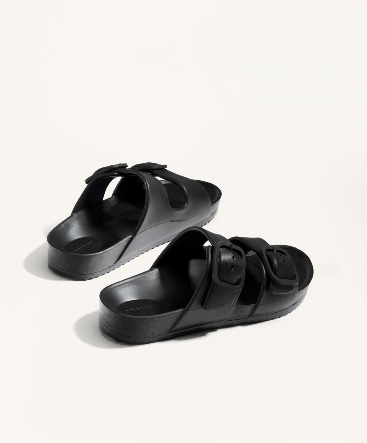 오이쇼 에르고노믹 더블 버클 스트랩 샌들 1304/580 BLACK - 상세 이미지 5