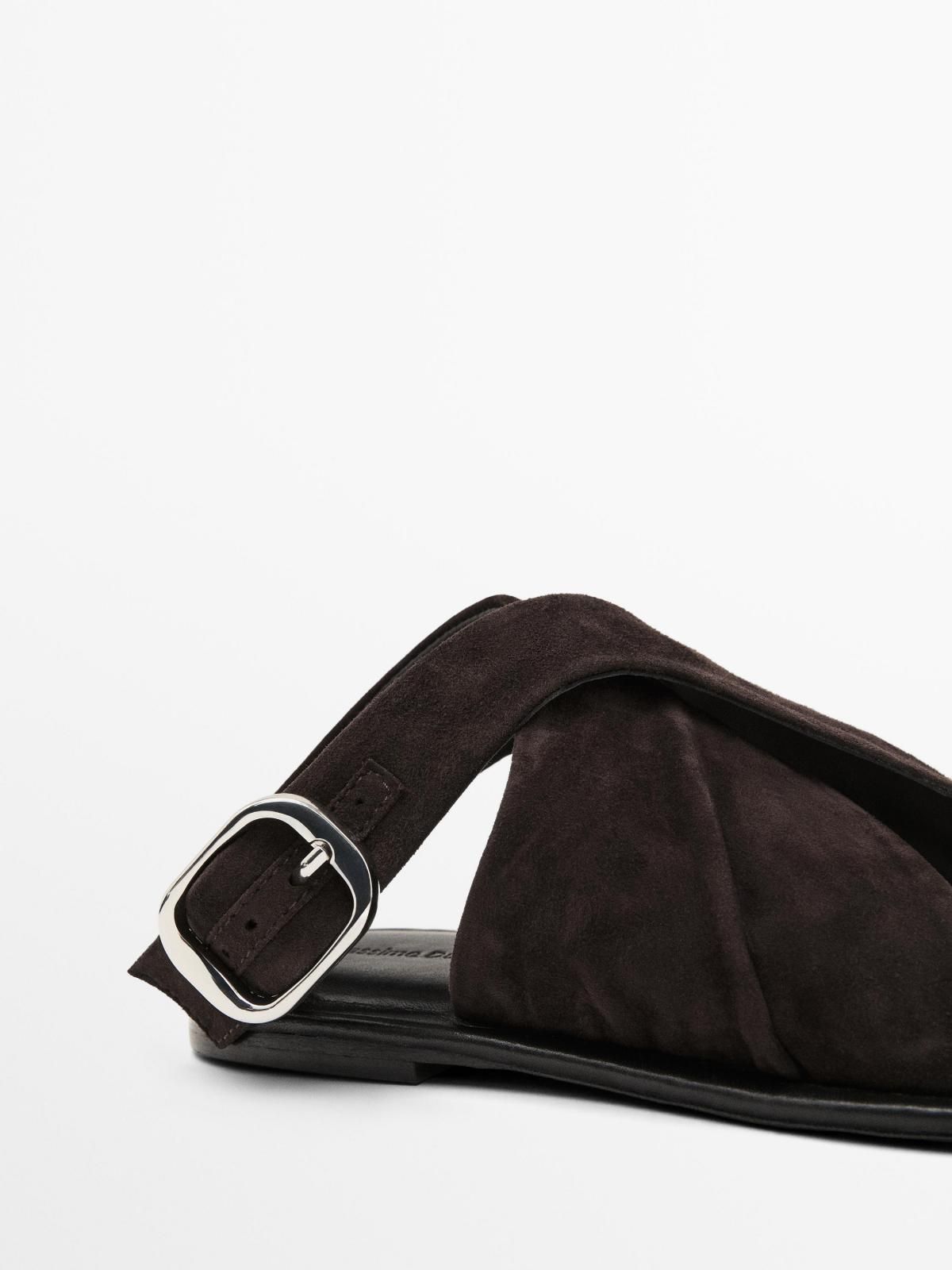 마시모두띠 테크니컬 스웨이드 스트랩 샌들 1742/550 BROWN - 상세 이미지 5