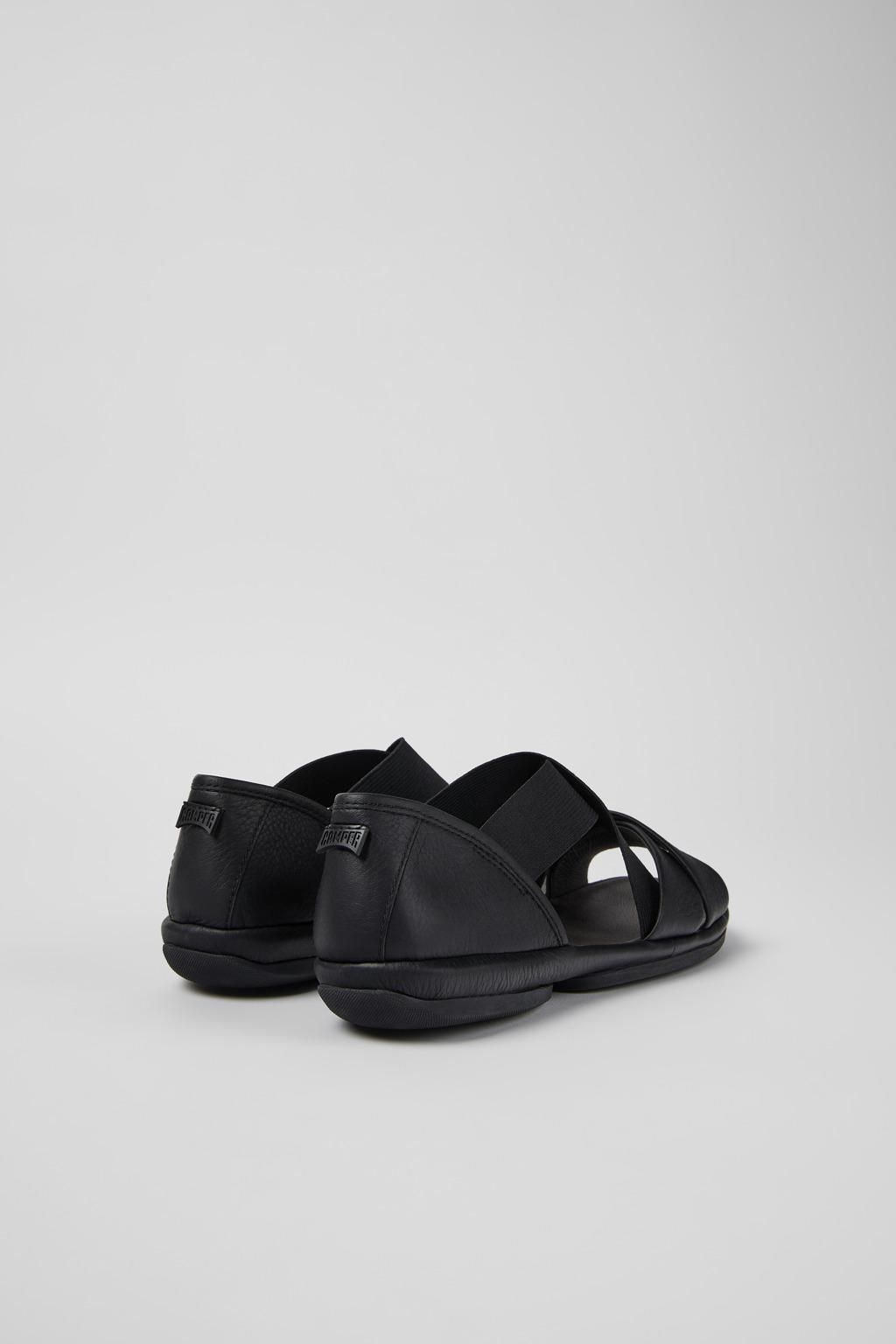 캠퍼 친환경 레더 스트랩 샌들 블랙 K201367-006 BLACK - 상세 이미지 3