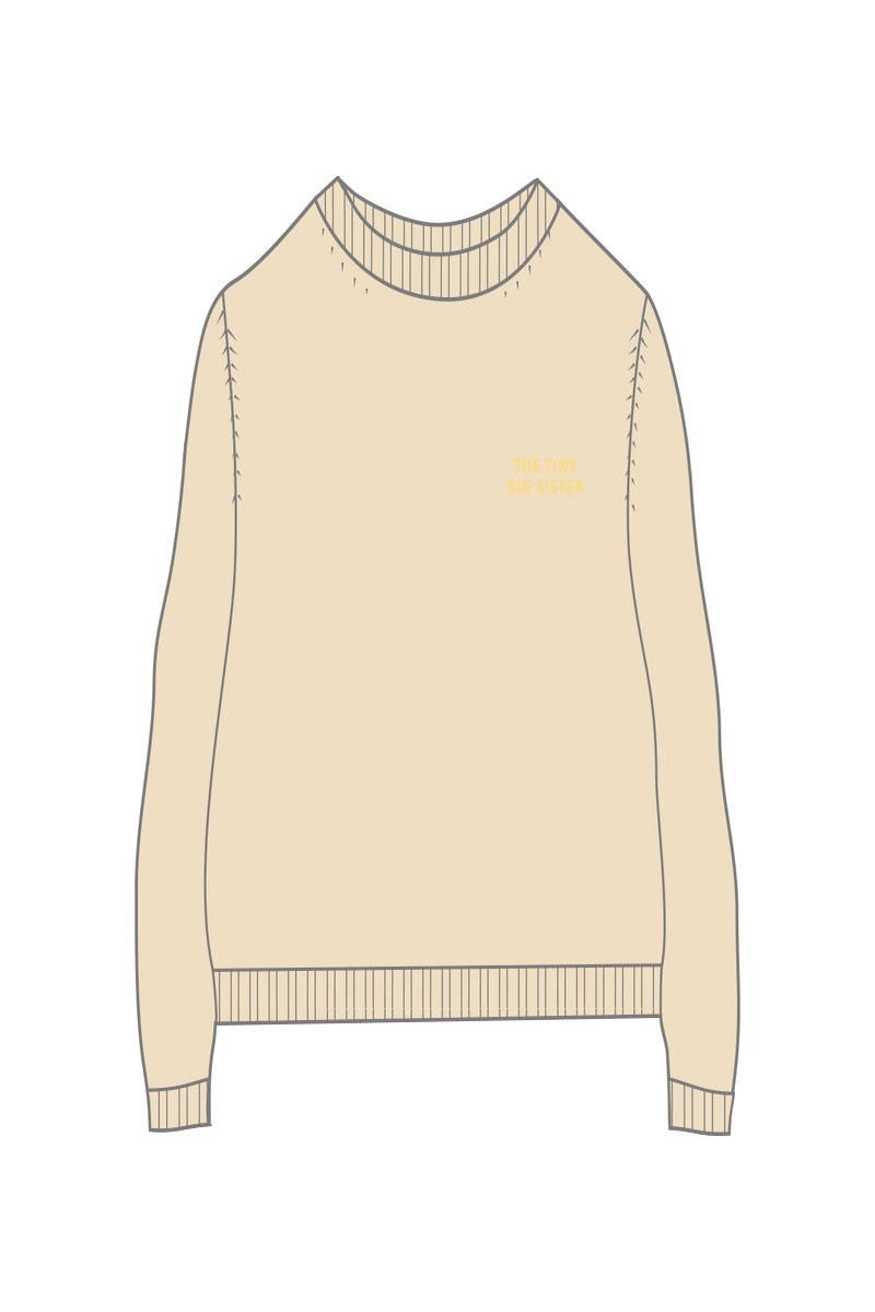 타이니코튼 베이직 라운드넥 크롭 맨투맨 JERSEY CHLOE SS25-774103 BEIGE - 상세 이미지 2