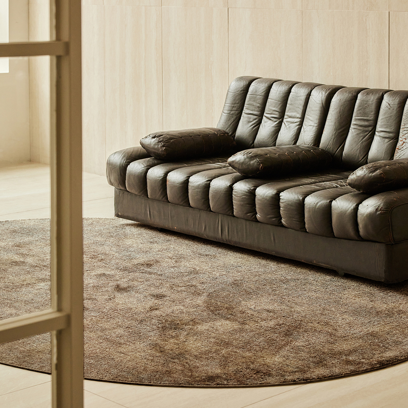 벨기에 BASALT ART 바솔트 아트 마블 룩 러그 애쉬그레이, 타원M_2000x3000mm