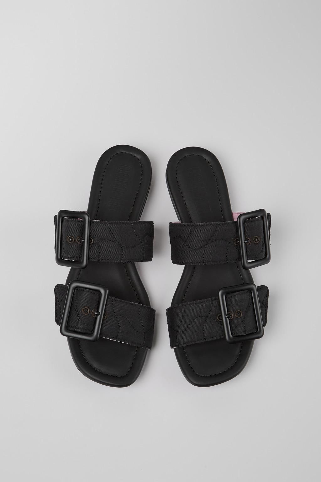 캠퍼 블랙 스트랩 샌들 Casi Myra K201372-001 BLACK - 상세 이미지 4