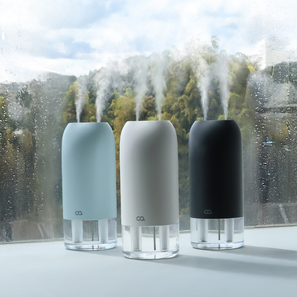 오아 듀얼미스트맥스 무선 미니 가습기 충전식 휴대용 소형 사무실 책상 탁상용 차량 통세척
