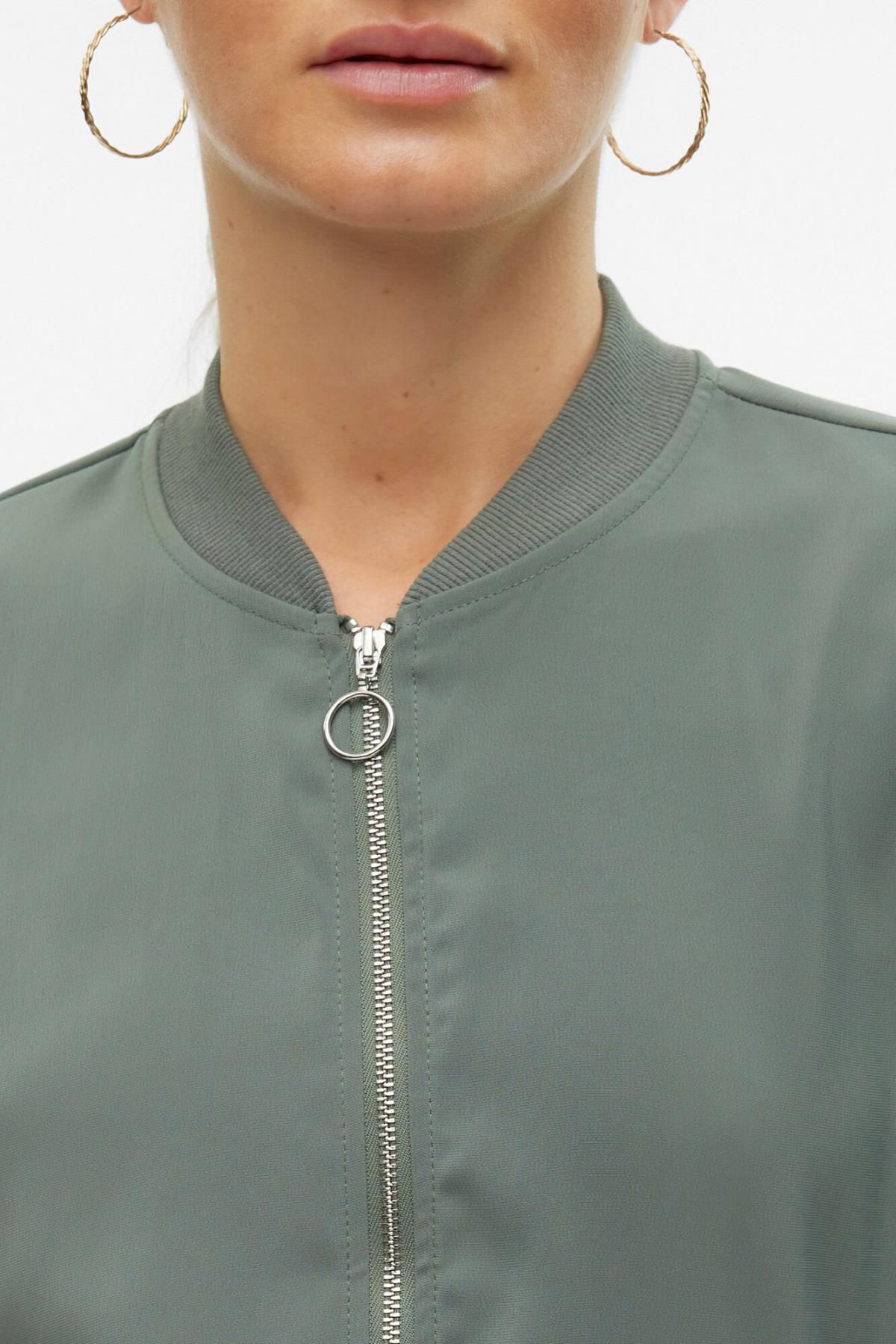 베로모다 테크니컬 라운드넥 집업 봄버 재킷 7930175 VERDE - 상세 이미지 3