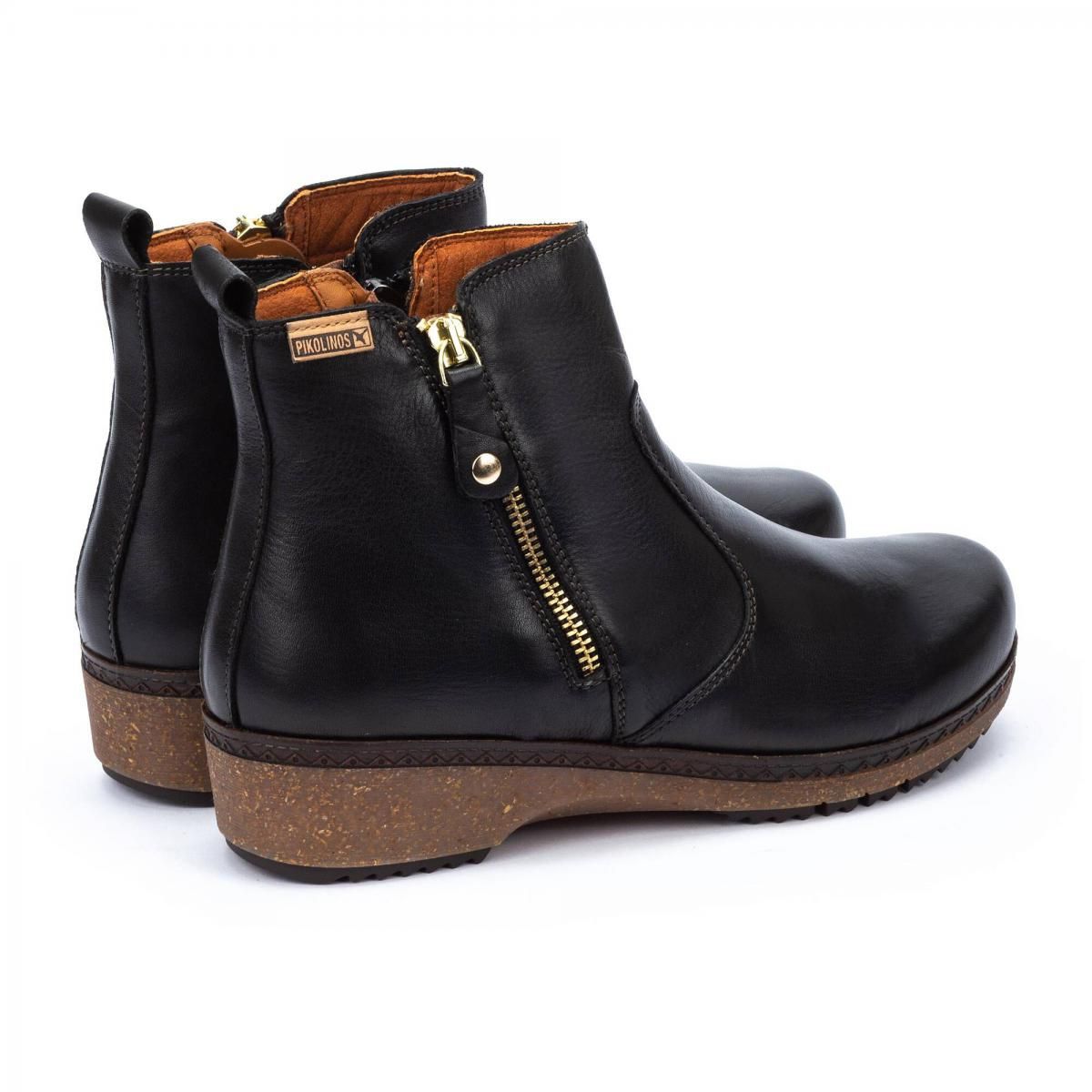 피콜리노스 컴포트 집업 앵클부츠 GRANADA W0W-8988 BLACK - 상세 이미지 4
