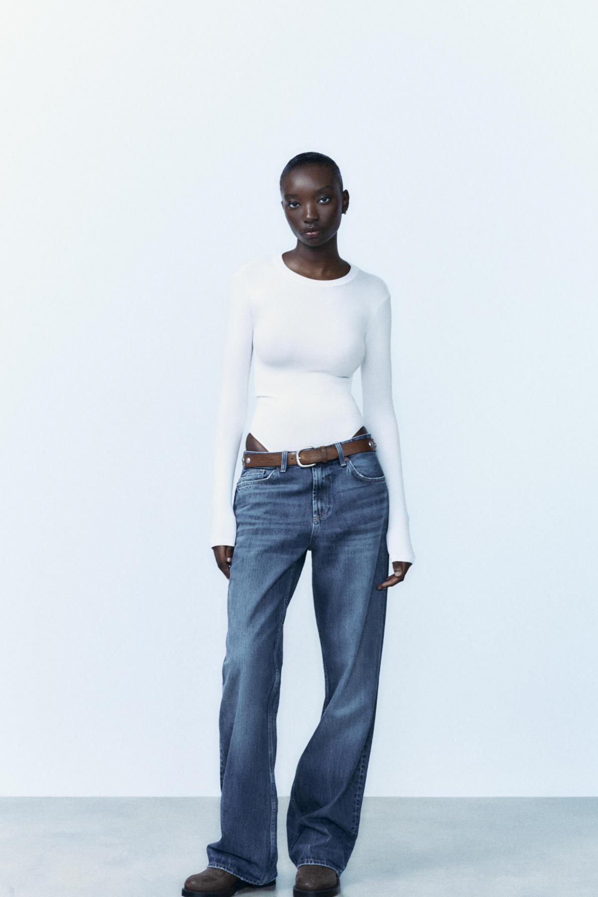 자라 코튼 모달 바디수트 3641/838 WHITE - 상세 이미지 2