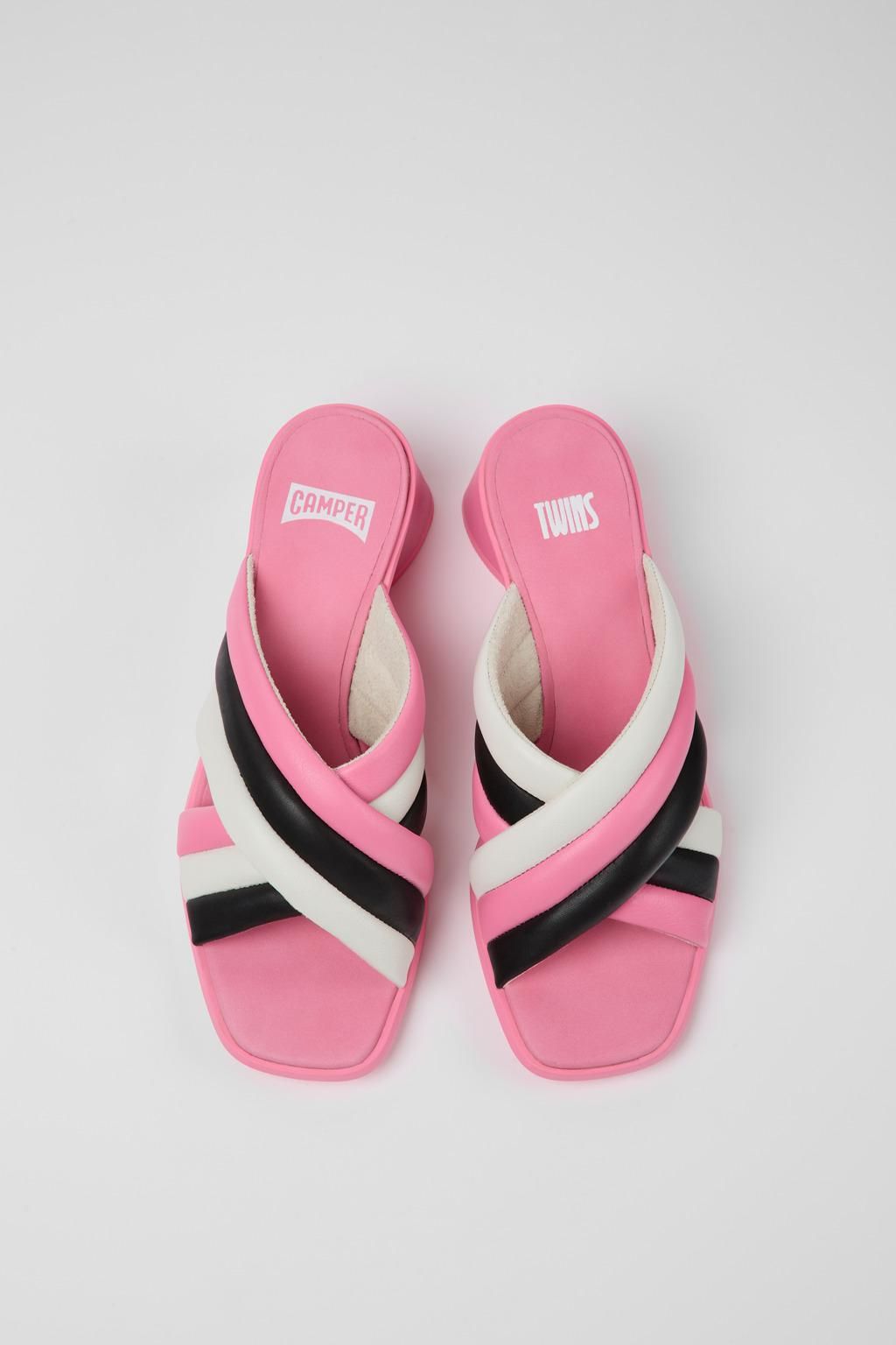 캠퍼 유니크 멀티컬러 레더 스트랩 샌들 K201502-001 MULTICOLOR - 상세 이미지 4