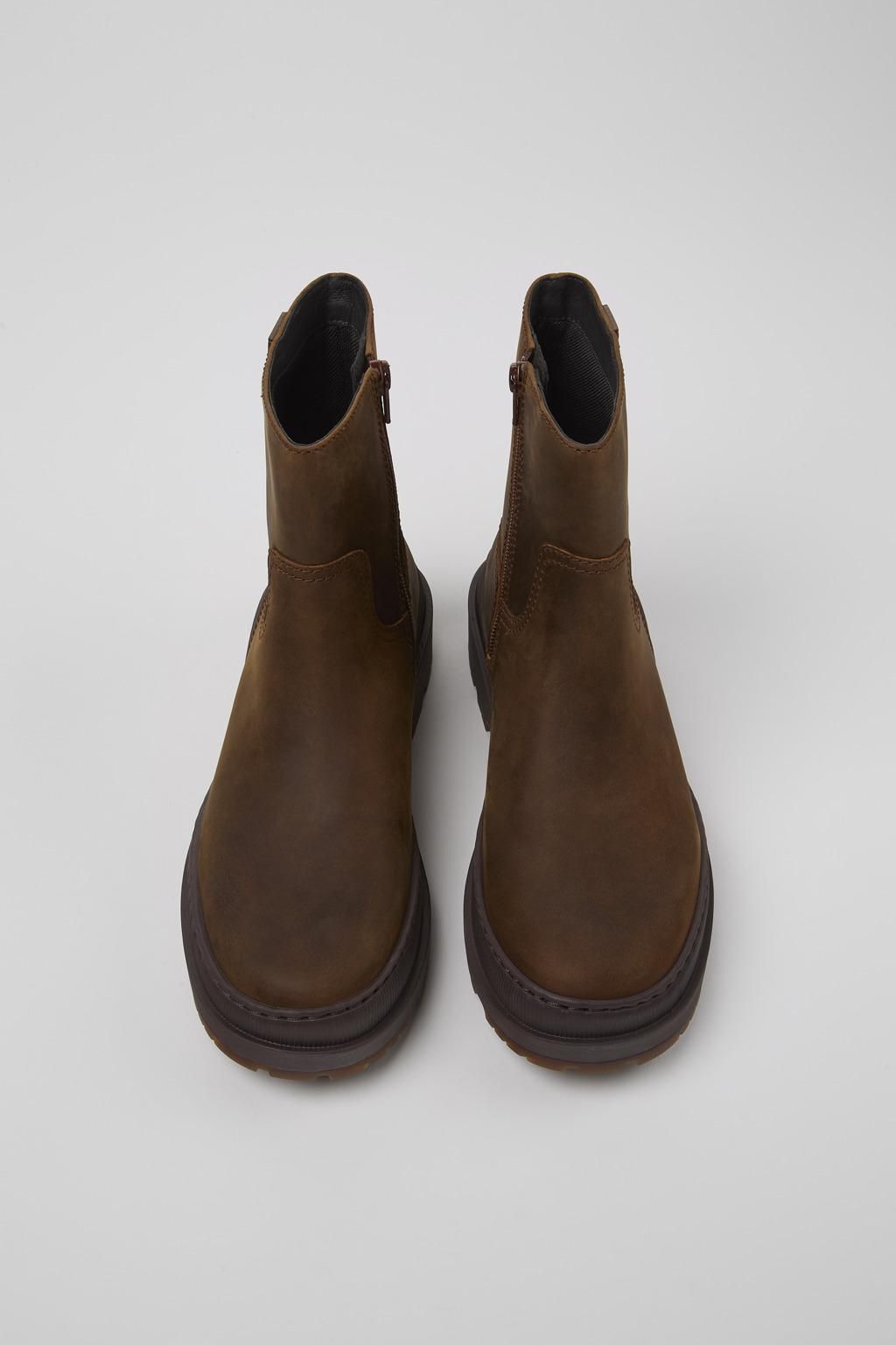 캠퍼 테크니컬 브라운 누벅 앵클부츠 Brutus Trek K400782-005 BROWN - 상세 이미지 4