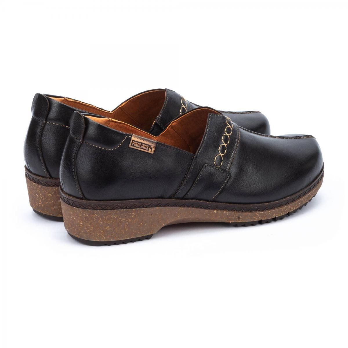 피콜리노스 컴포트 레더 로우힐 슈즈 GRANADA W0W-3627 BLACK - 상세 이미지 4