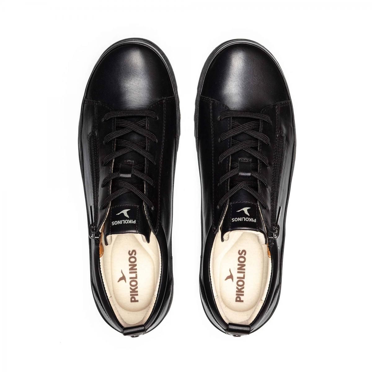 피콜리노스 테크니컬 레이스업 집업 메모리폼 여성 로우탑 스니커즈 VIGO W3W-6979C6 BLACK 이미지 6